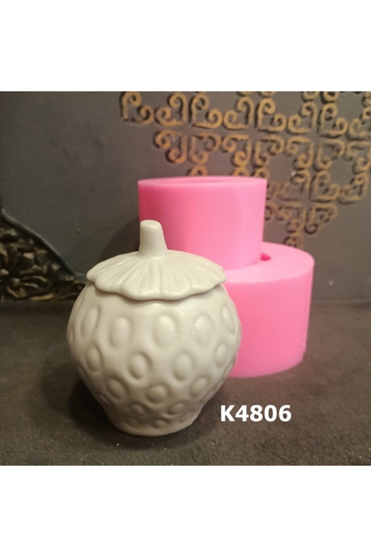 Kalıpcınızburada Çi̇lek Kavanoz Si̇li̇kon Kalıp