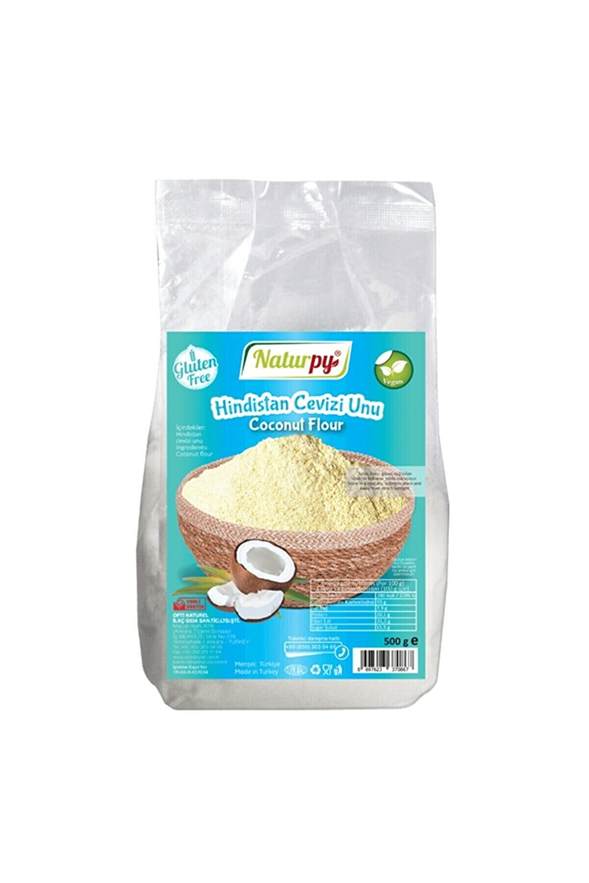 Naturpy Glutensiz Hindistan Cevizi Unu 500 gr