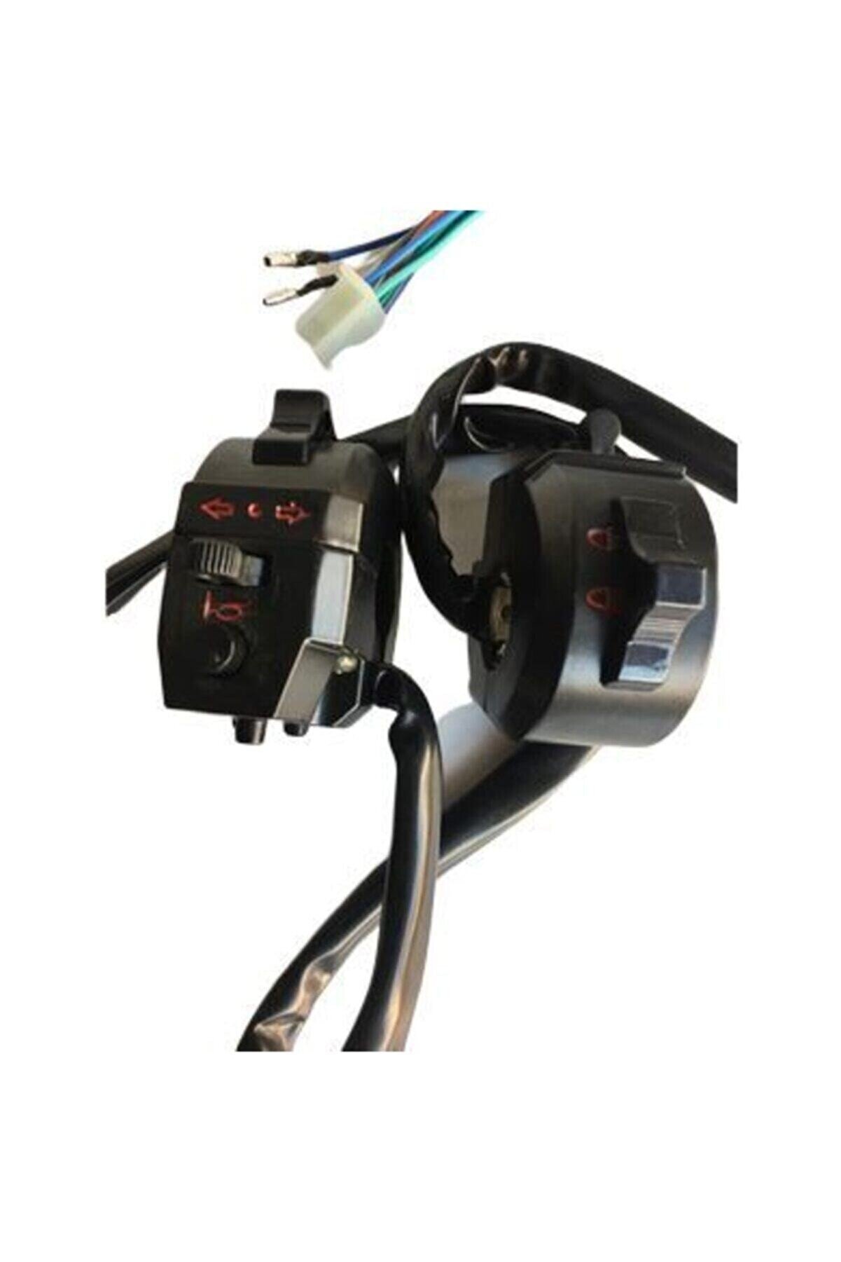 Hsb Cg Sağ Sol Anahtar Takım 2 D&uuml;ğme Si̇yah