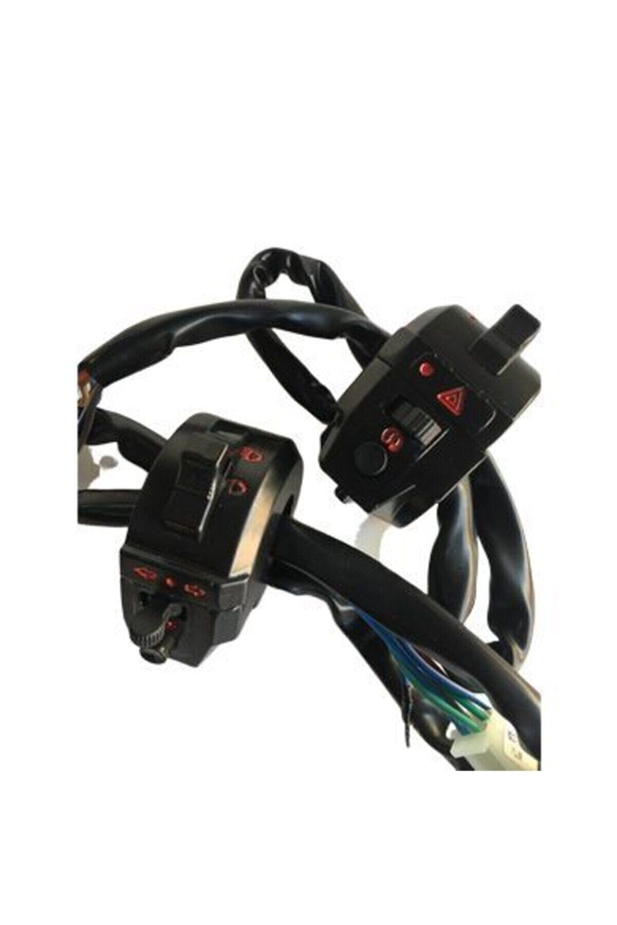 Hsb Cg Sağ Sol Anahtar Takım 2 D&uuml;ğme Si̇yah