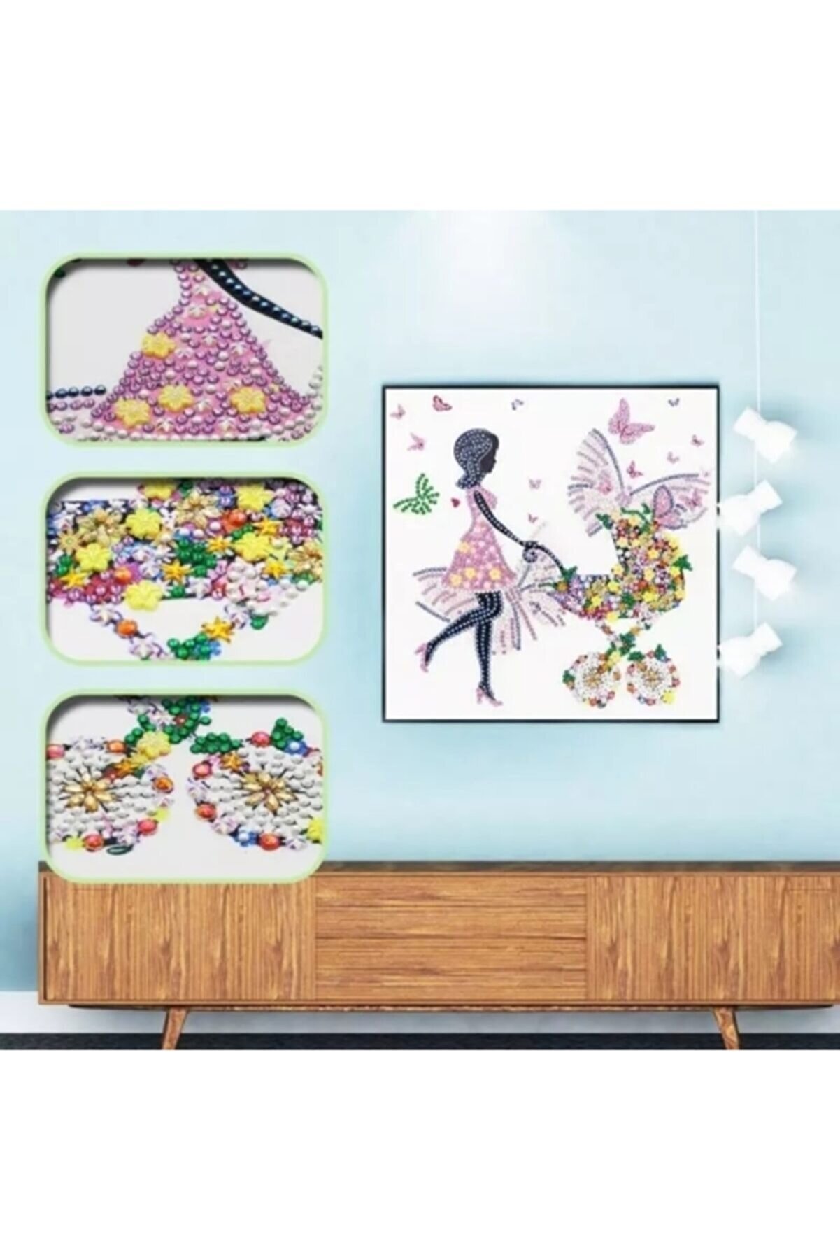 Hondep 5D Elmas Boyama Anne Bebek Mozai̇k Taş Işleme Seti̇, Kendi̇n Yap Tablo Dekorasyon Eğlenceli̇ Hobi̇