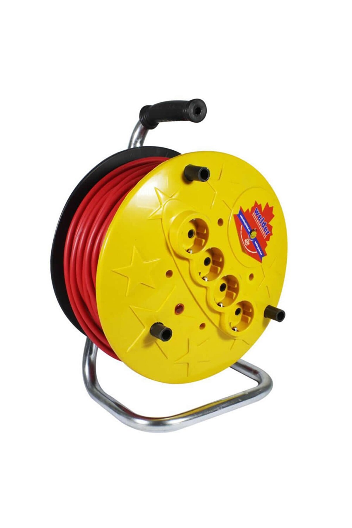 Welder Seyyar Makaralı Uzatma Kablo 4lü Uzatma Kablo 3x1.5 20 Metre