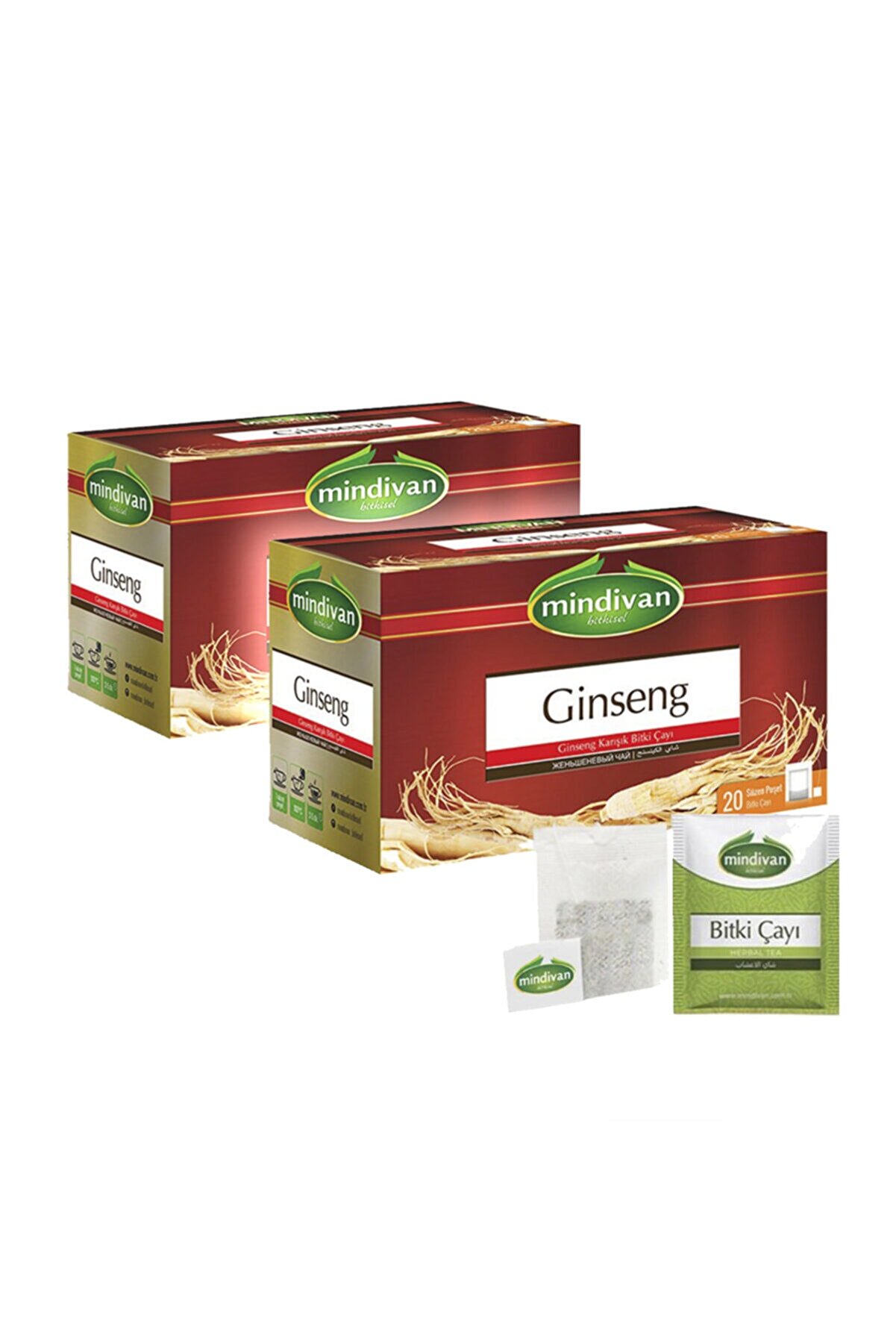 Gi̇nseng Çayı 20 Li̇ Bi̇tki̇ Çayı X 2 Adet