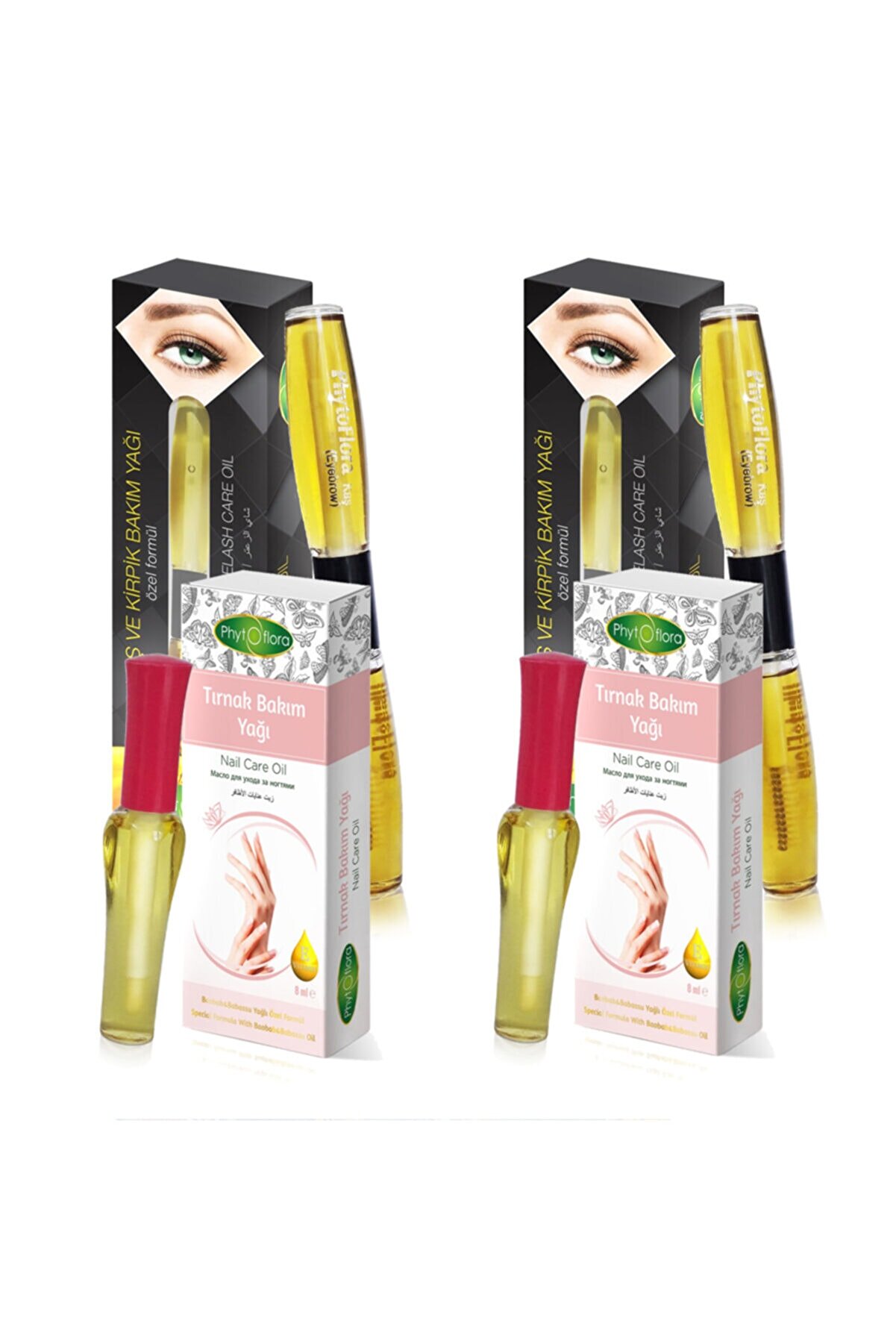 Phytoflora Tırnak Bakım Yağı Ve Kaş Kirpik Bakım Yağı X 2 Adet