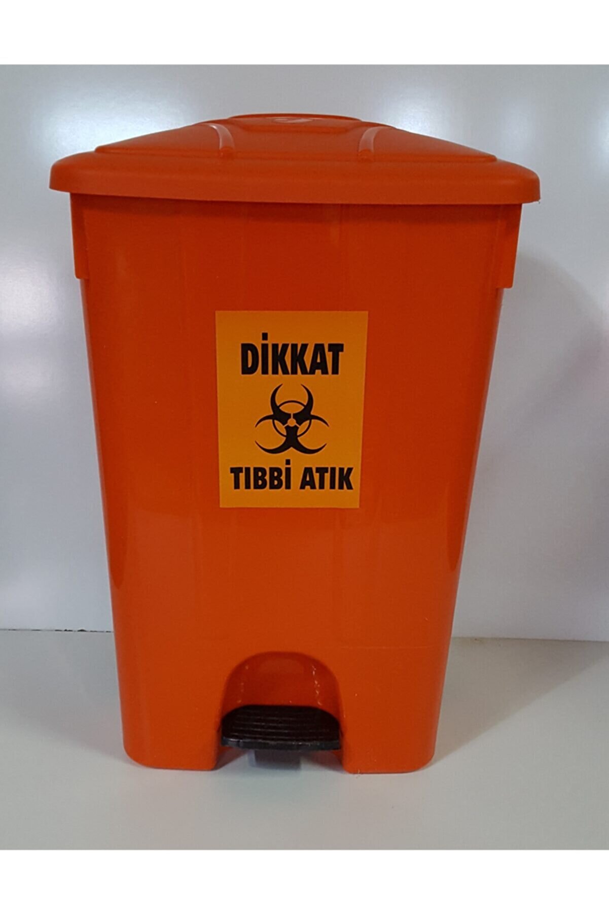 Şenyayla Plasti̇k Tıbbi̇ Atık Kovası 85 Lt Pedallı Tekerli̇