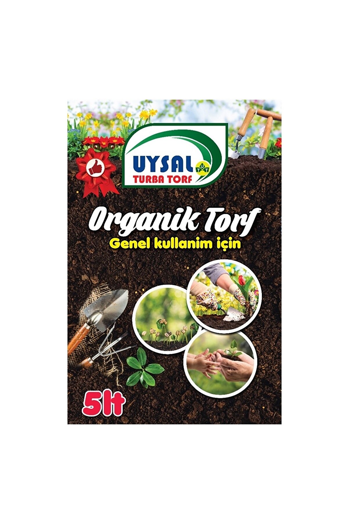Uysal Organi̇k Torf 5 Lt Genel Kullanım