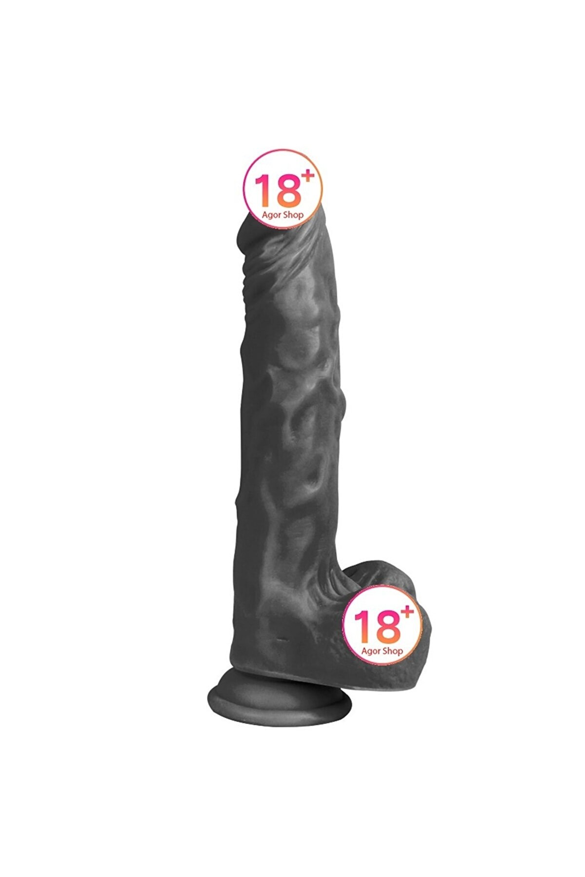 Meyrabest 24Cm Vantuzlu Reali̇sti̇k Zenci̇ Peni̇s