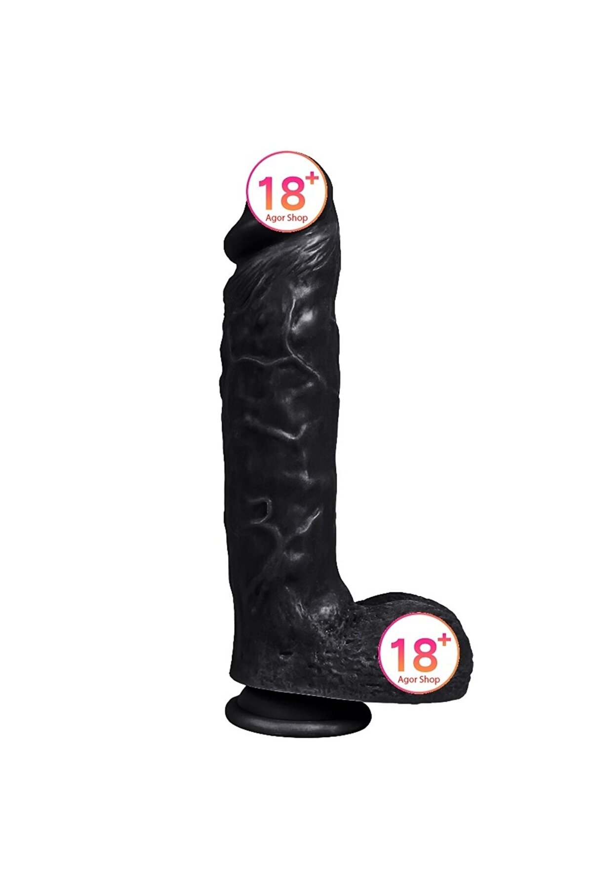 Meyrabest Di̇ldo Seri̇es Spartacus 24 Cm Reali̇sti̇k Dev Zenci̇ Peni̇s Xs-Wbc10003-B