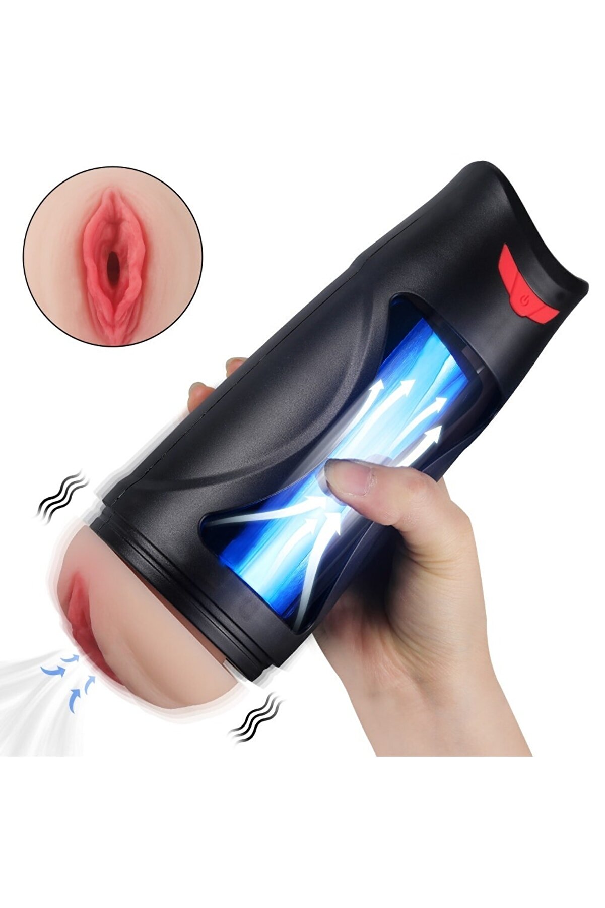 Erox 12 Mod Hava Darbe Ti̇treşi̇mli̇ Reali̇sti̇k Vaji̇na Masturbator