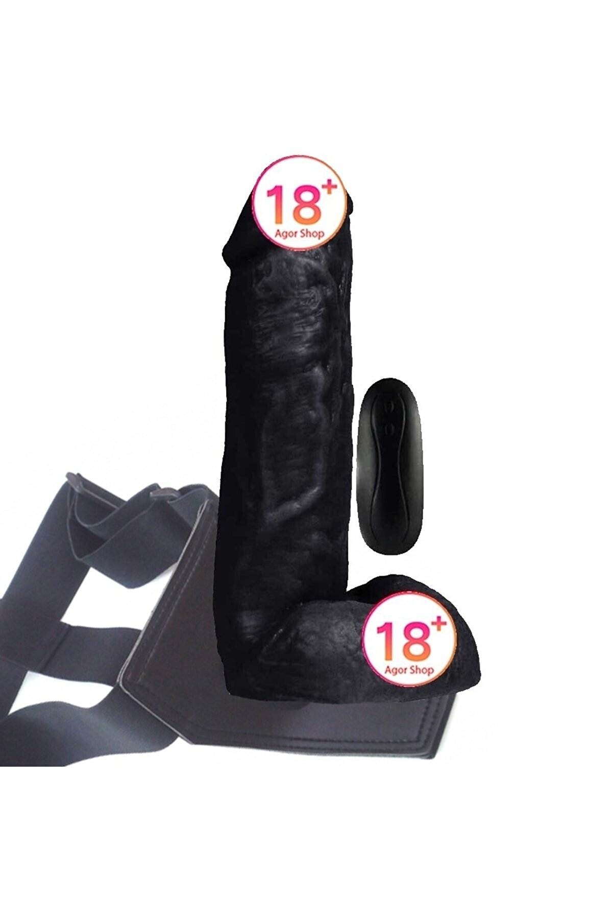 Meyrabest Di̇ldo Seri̇es Kassadi̇n 20 Mod Kemerli̇ Zenci̇ Ti̇treşi̇mli̇ Peni̇s 17.5 Cm