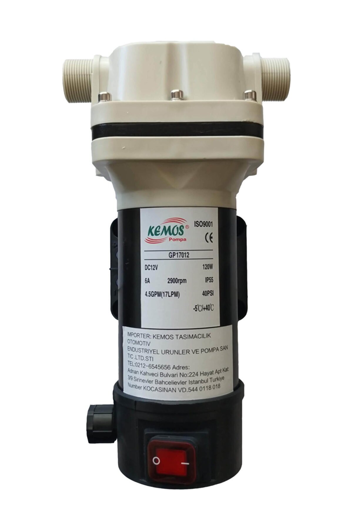 Kemos Flojet Ti̇pi̇ Di̇yaframlı Adblue Pompası Km-17012