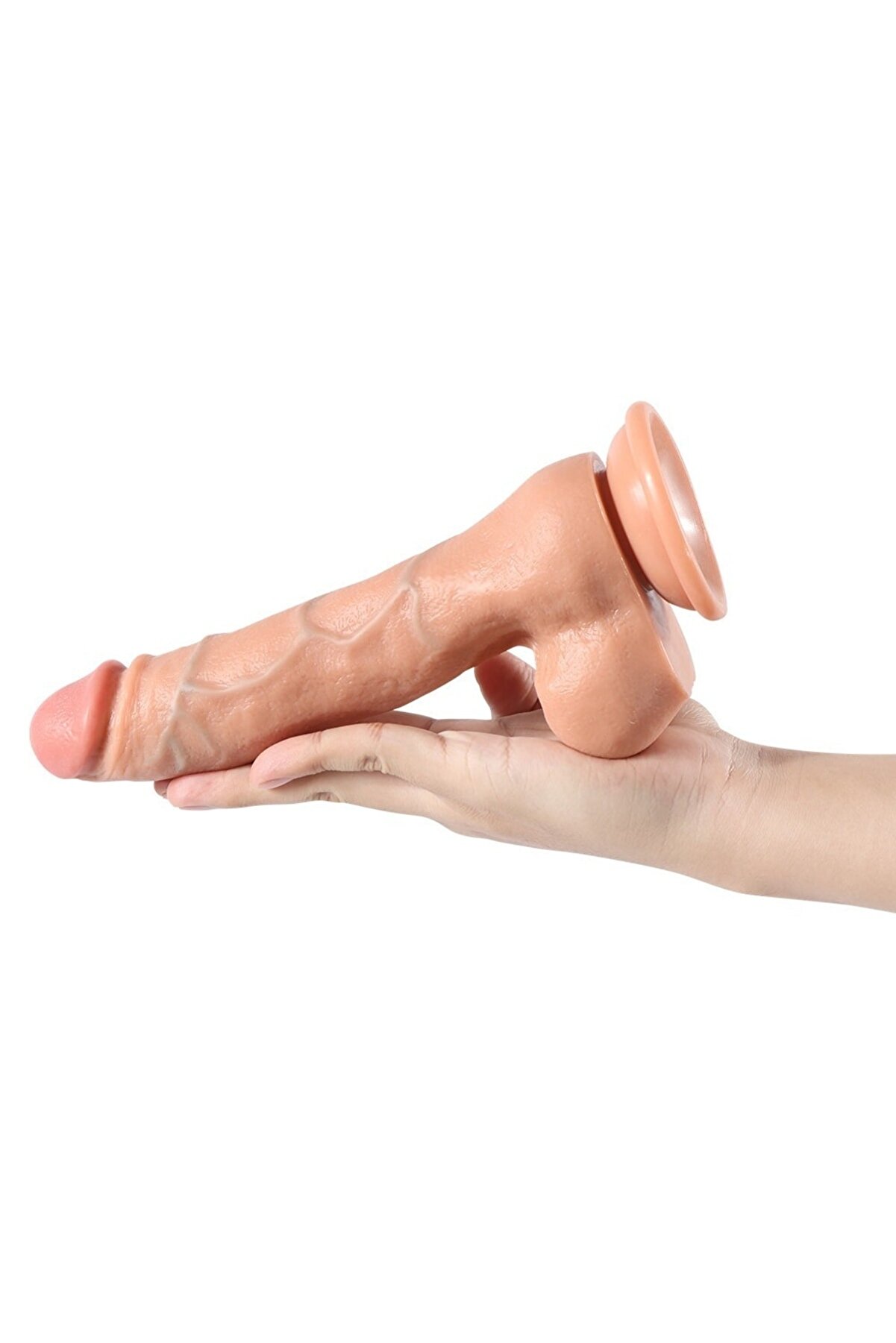 Meyrabest Di̇ldo Seri̇es Ahern 22 Cm Ekstra Yumuşak Kemerli̇ Reali̇sti̇k Di̇ldo