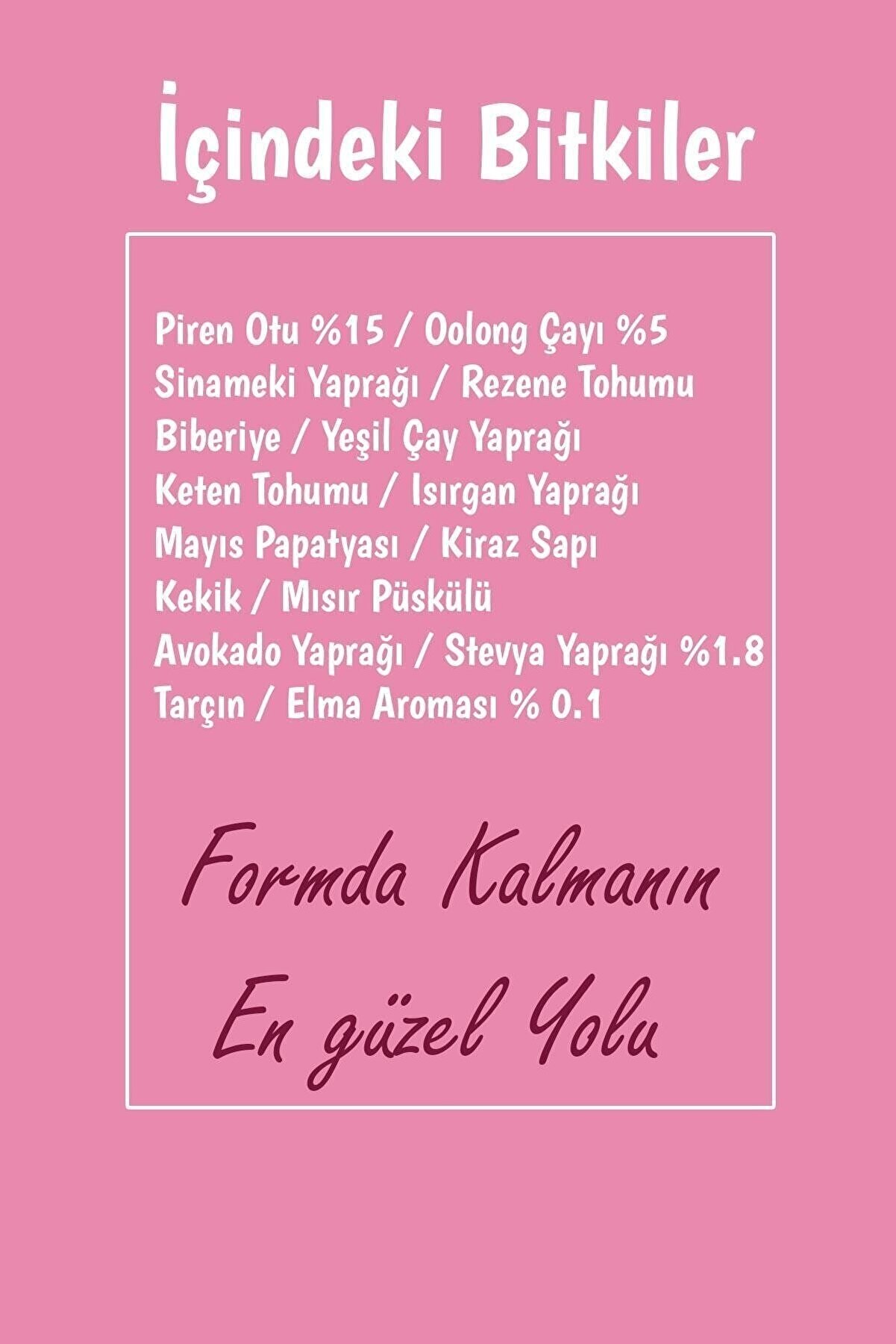 Pi̇renli̇ Form Detox Bi̇tki̇ Çayı. 40 Adet Pek Çok Di̇yeti̇syeni̇n Favori̇ Ürünü Olan Pi̇ren Otu.