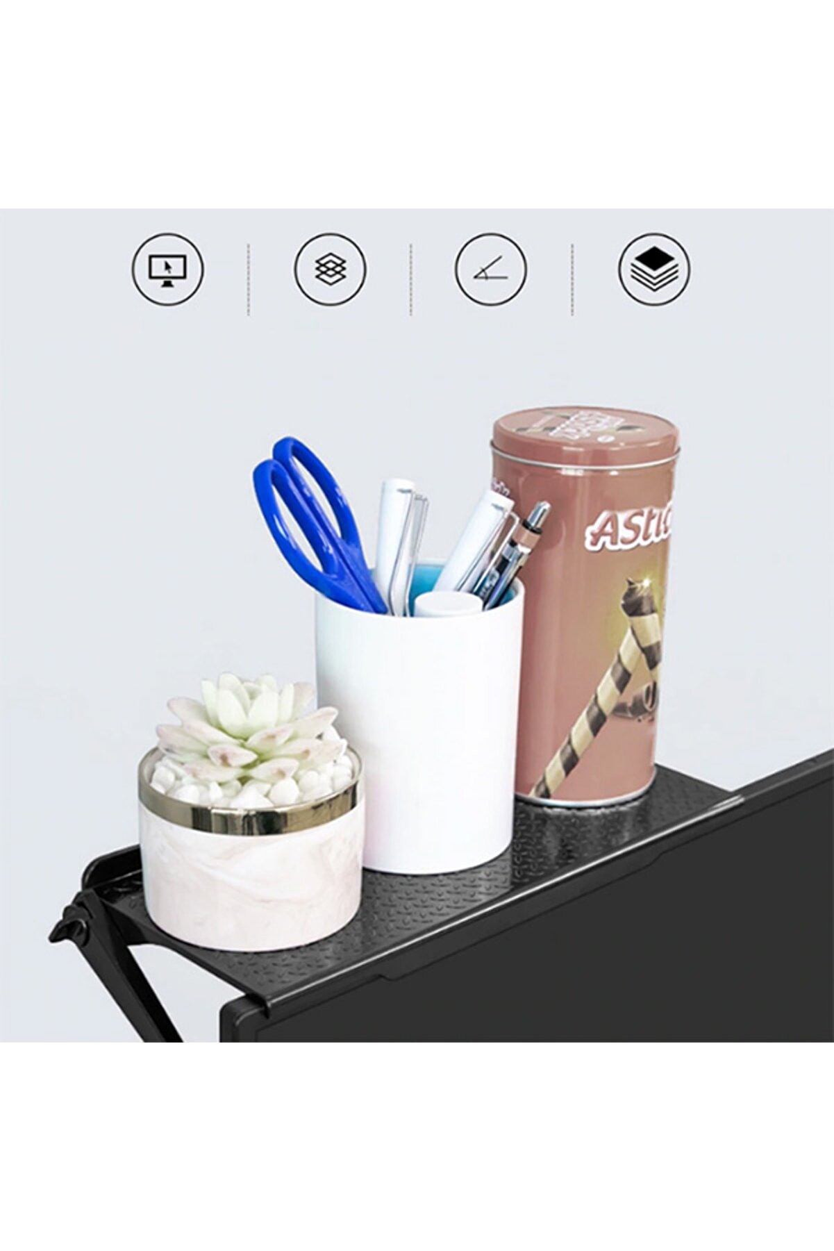 Ally Portati̇f Katlanabi̇li̇r Laptop Moni̇tor Tv Üstü Stand Tutucu-(1903) - Hbpav6304-3824