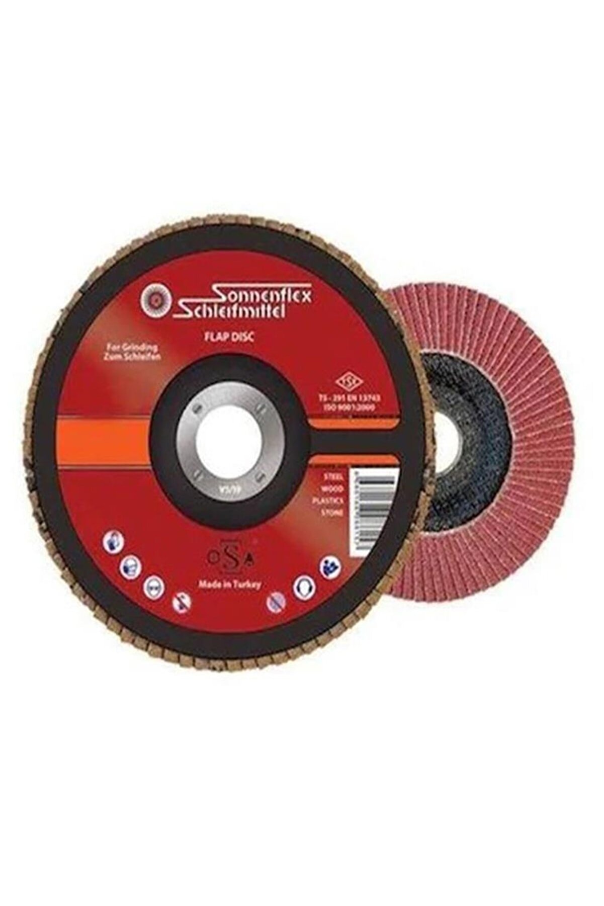 SONNENFLEX 115x22.23mm Nk-60 4 1/2''x7/8'' Flap Disk 1 Adet