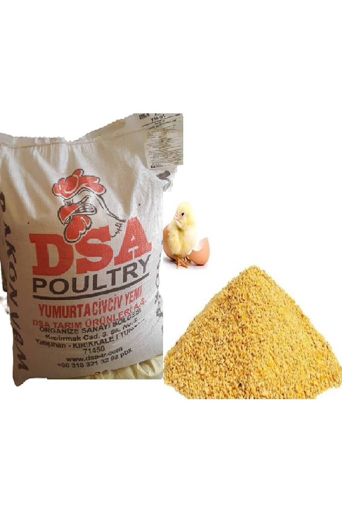 Dsa Tarım Ci̇vci̇v Yemi̇ 25 Kg Toz (Tavuk, &Ouml;rdek, Kaz, Bıldırcın T&uuml;m Kanatlılar I&ccedil;i̇n) Ci̇vci̇v Yemi̇