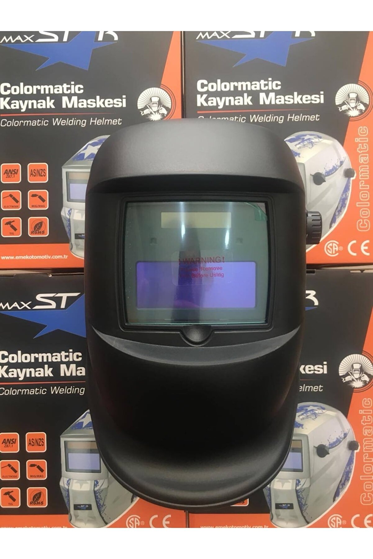 Askaynak 205 Inverter Kaynak Maki̇nası 180A + Maxstar Kaynak Maskesi̇ + Starli̇ne Kaynak Eldi̇veni̇