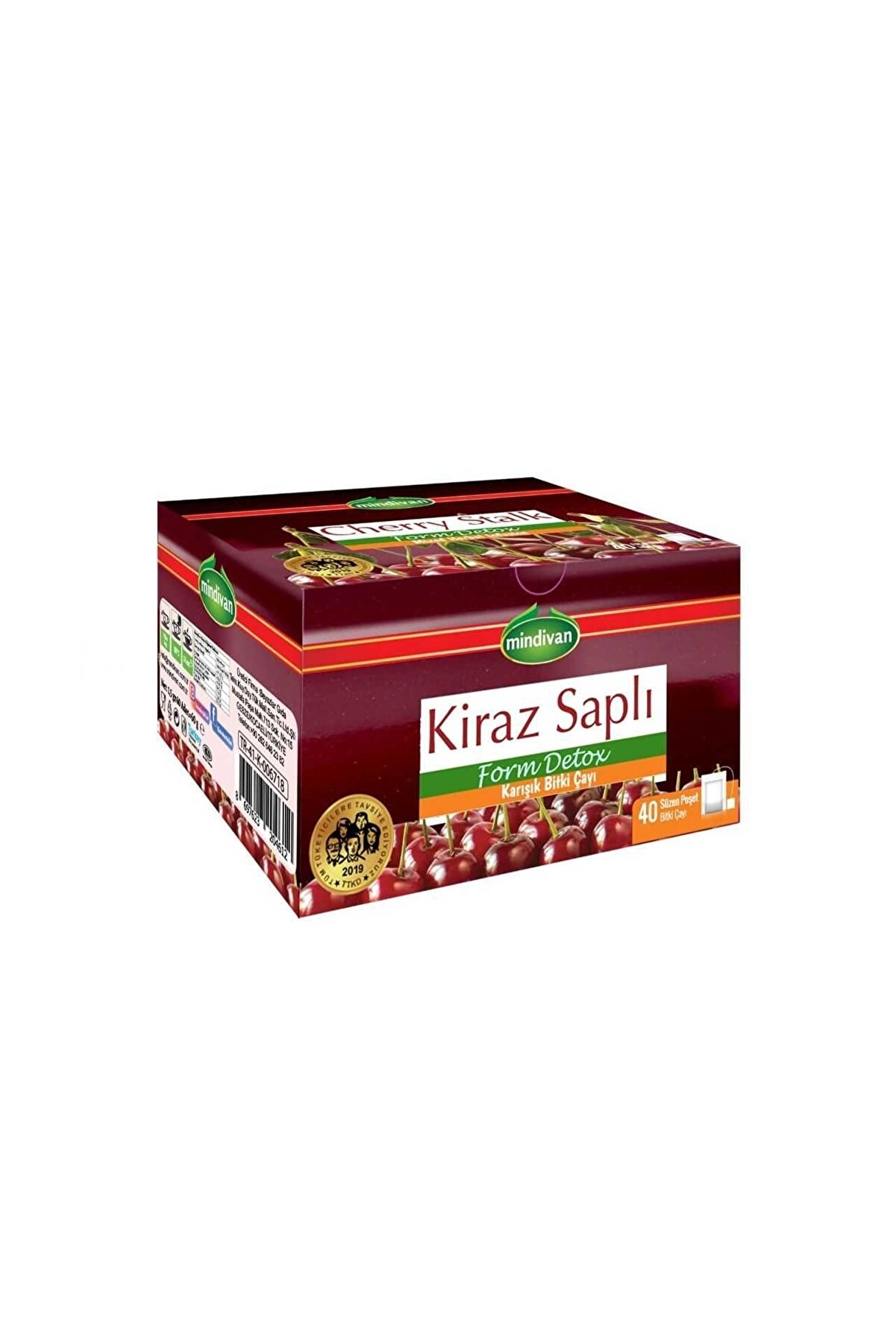 Mindivan Hgüneyli Kiraz Saplı Form Çayı 40'lı Süzen Poşet (diet Destek Ürünü)