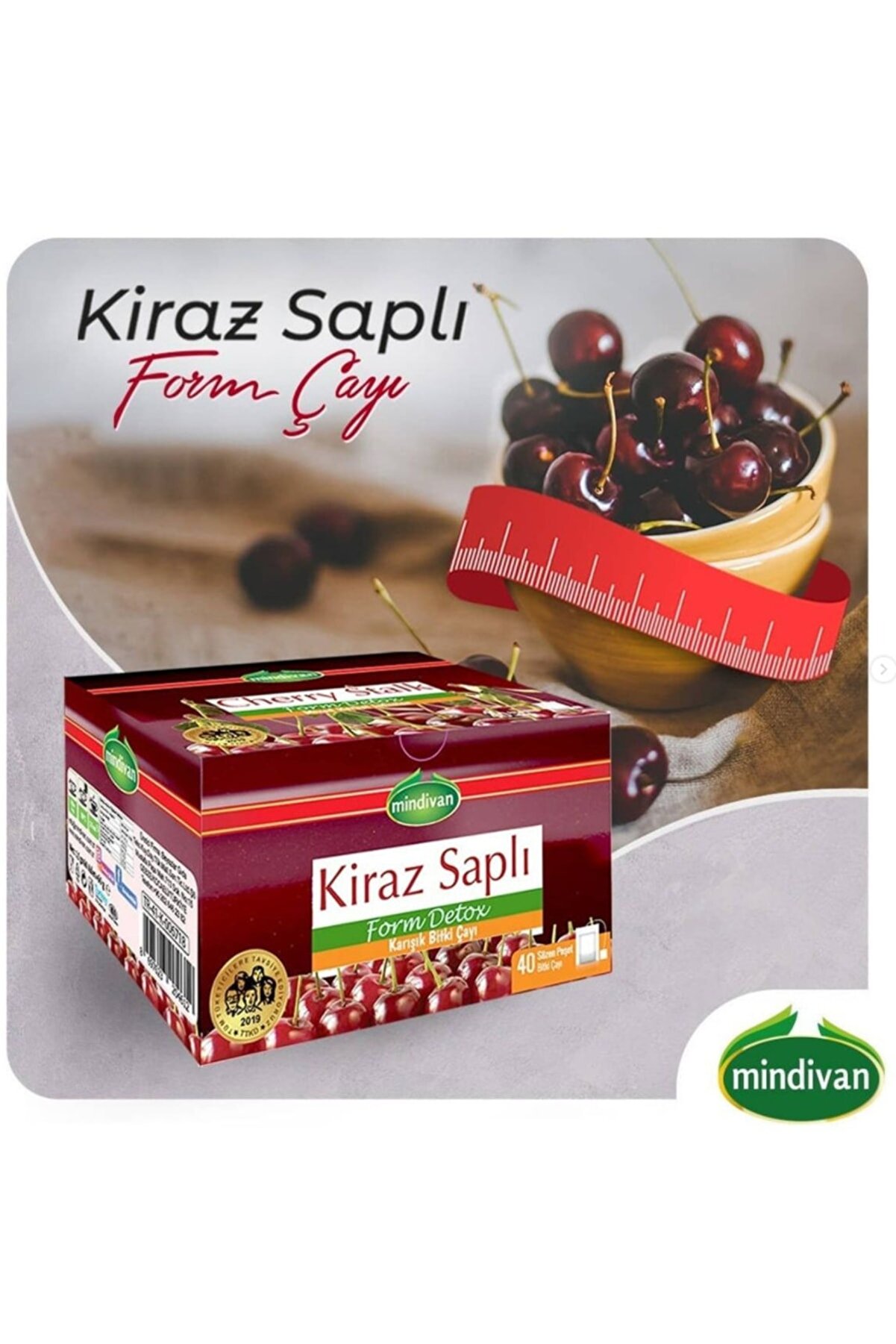 Hgüneyli̇ Ki̇raz Saplı Form Çayı 40 Lı Süzen Poşet (Di̇et Destek Ürünü)