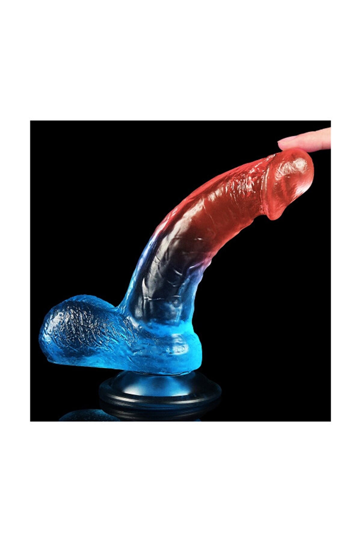 Meyrabest Dazzle Studs 19 Cm Jel Doku Flexi̇ble Reali̇sti̇k Eği̇k Peni̇s