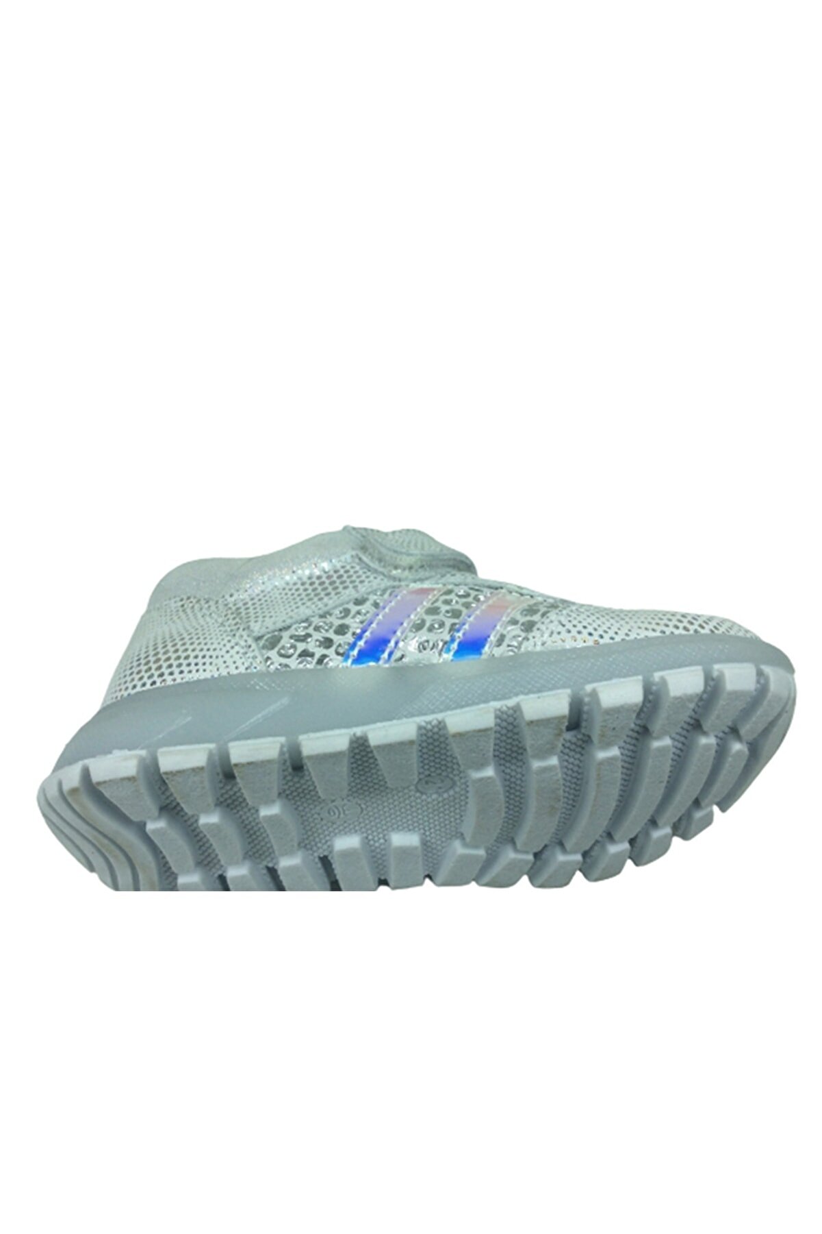 Bebe Kız Çocuk Spor Ayakkabı Gümüş Cırtlı Lasti̇k %100Derı Anatomi̇k