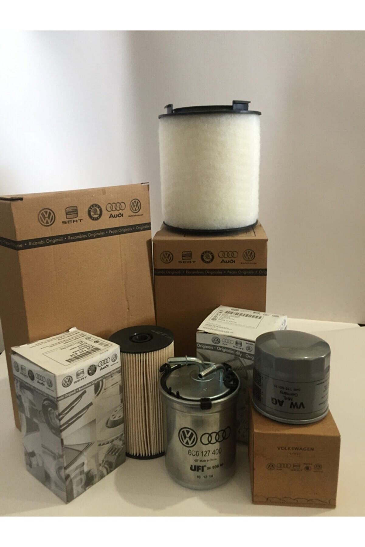 Orjinal VW Polo 1.2 TDI Dizel ORJ SERVİS Filtre Bakım Seti 2010-2014 (HAVA+YAĞ+YAKIT+STANDART POLEN)