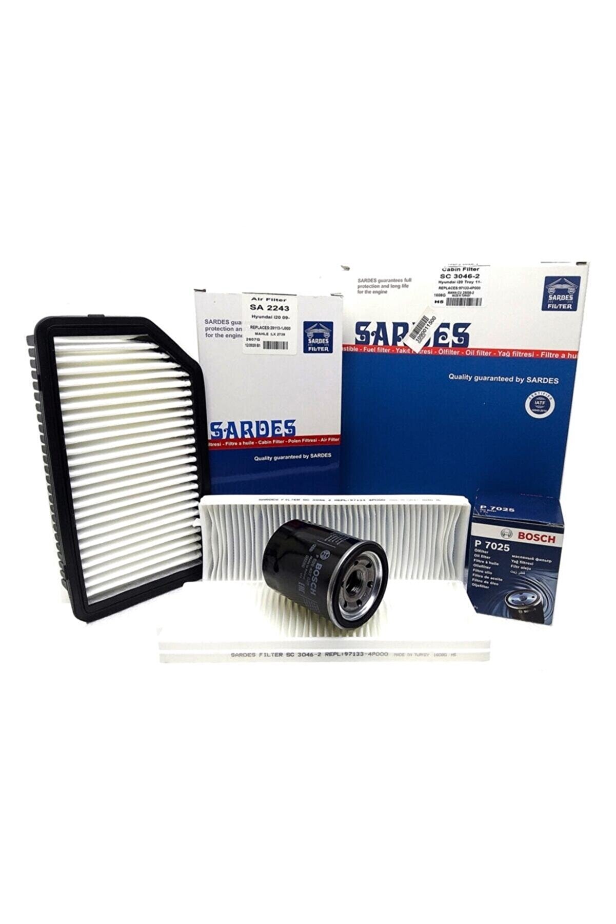 Sardes Hyundai I20 1.2 Benzinli Filtre Bakım Seti 2009-2014  Uyumlu