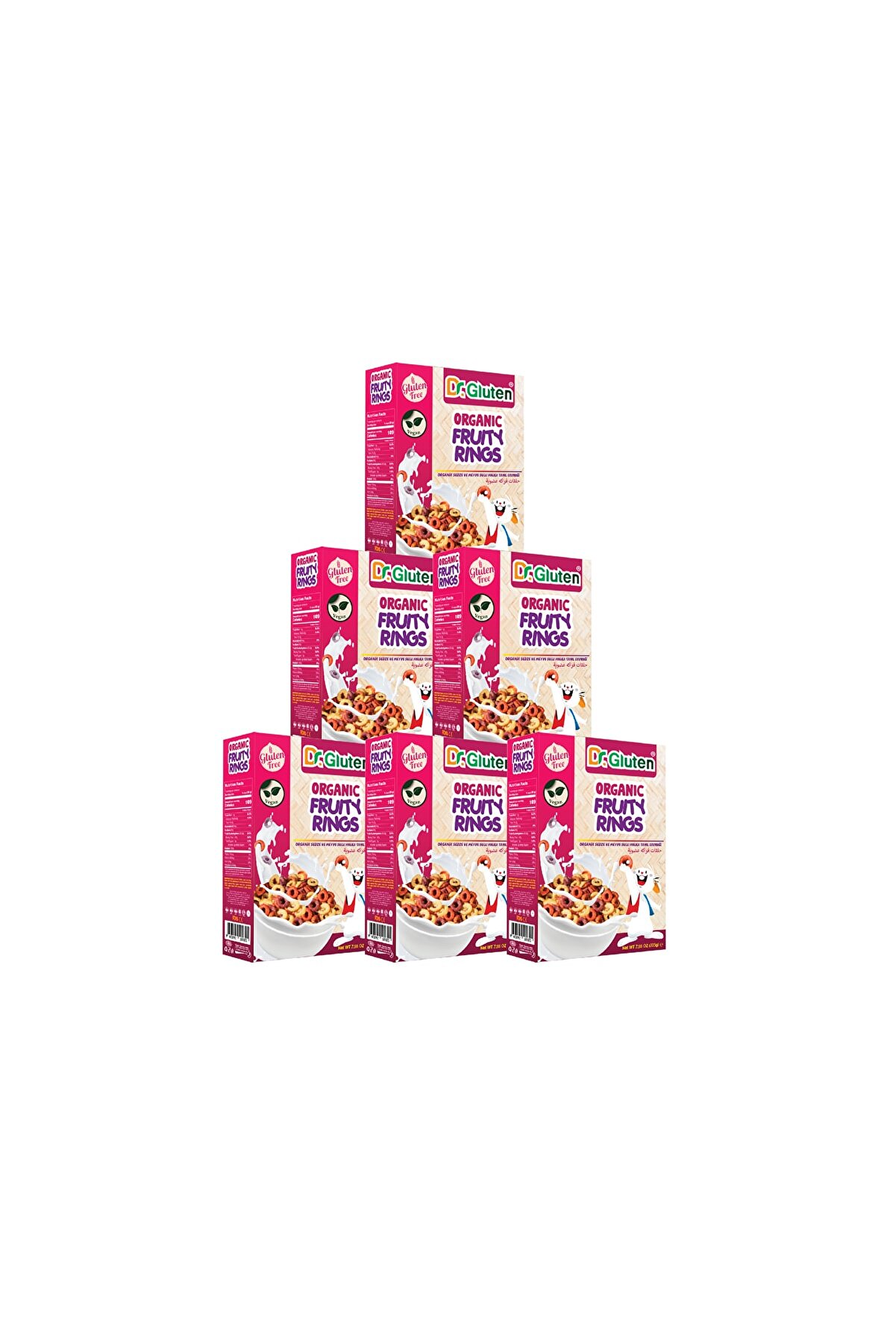 Ultra Halka Set ( Organi̇k Sebze Ve Meyve Sulu Halka Tahıl Gevreği̇ X6 Adet)