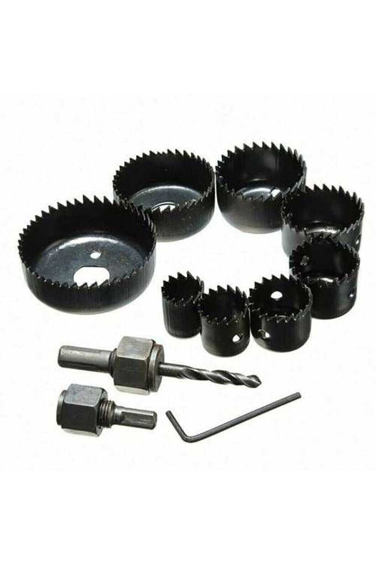 11 Parça Buhat-Buat Panç Yuvarlak Deli̇k Açma Seti̇