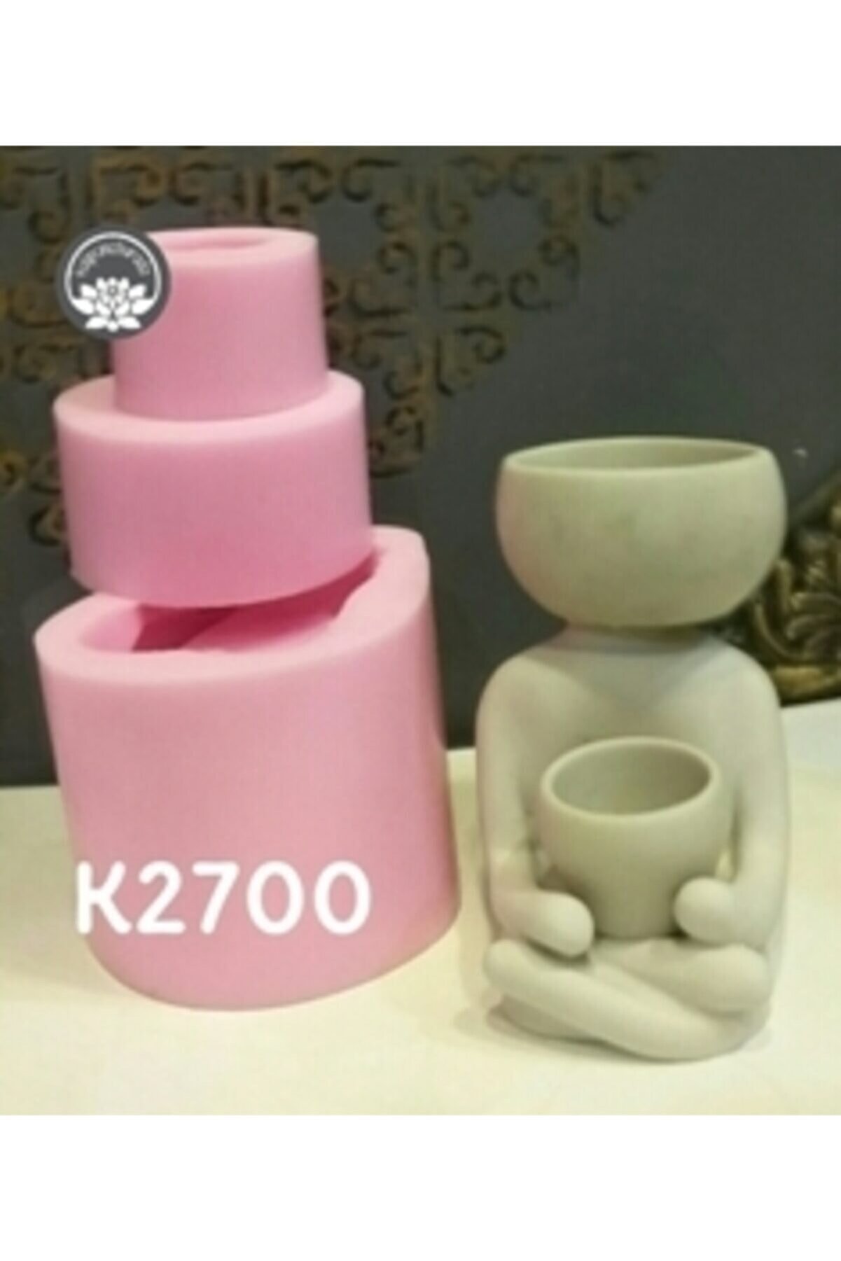 Kalıpcınızburada Buddha Saksı Si̇li̇kon Kalıp