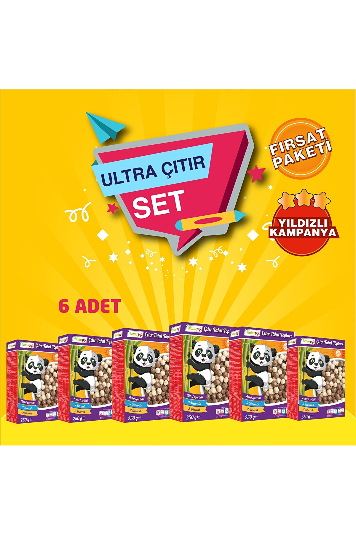 Naturpy Ultra Çıtır Set ( Çıtır Tahıl Topları X6 Adet)