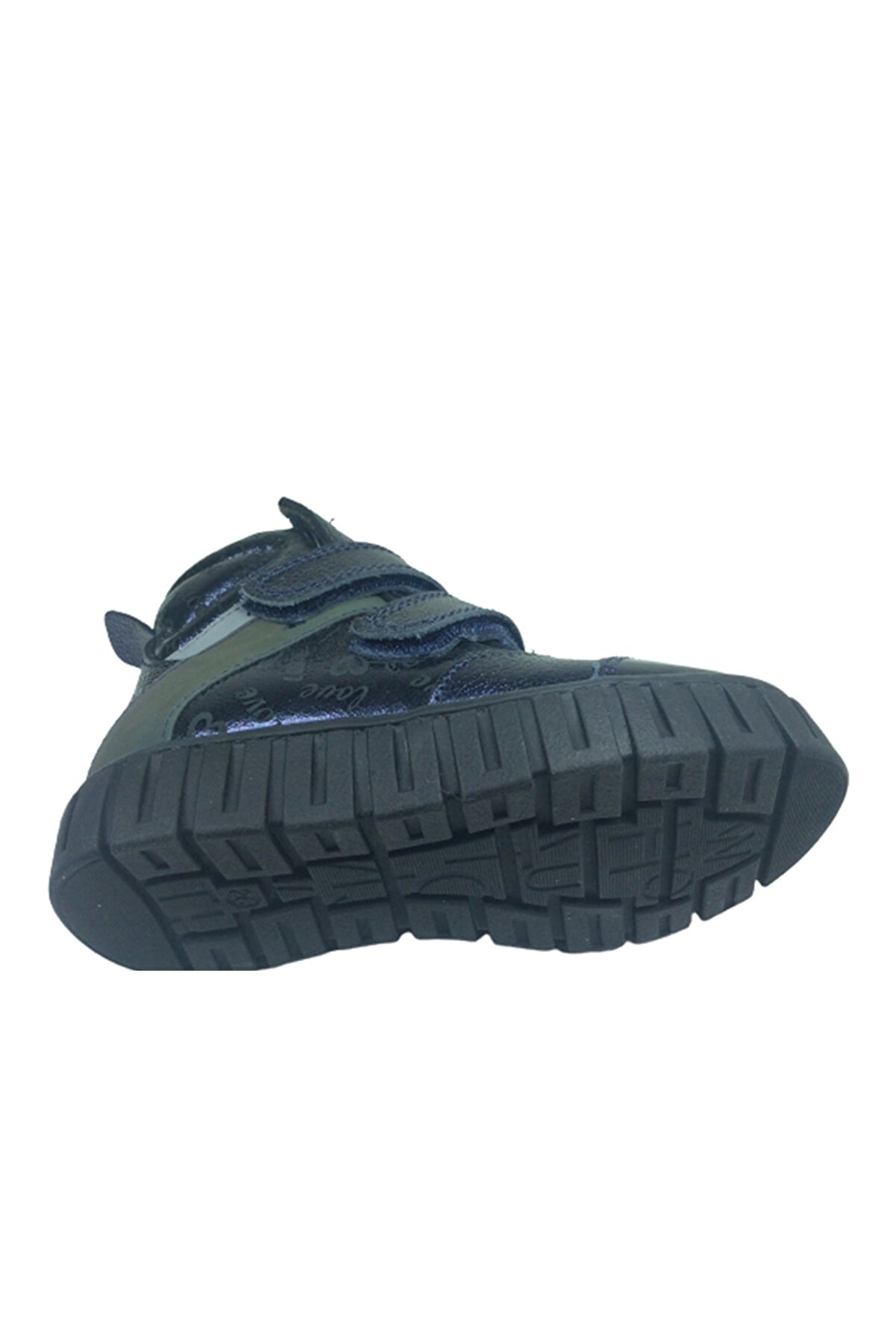 Ortopedi̇kal Pati̇k Kız Çocuk Bot Laci̇vert Rugan Cırtlı % 100 Deri̇ Ortopedi̇k Anatomi̇k