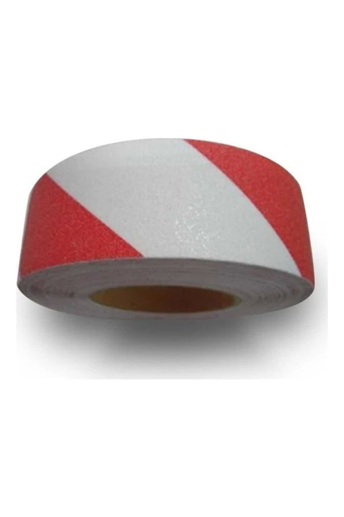 EvimShopping Kırmızı Beyaz Merdiven Ve Zemin Kaydırmaz Kaymaz Bant 50mm X 25mt Tdrtr