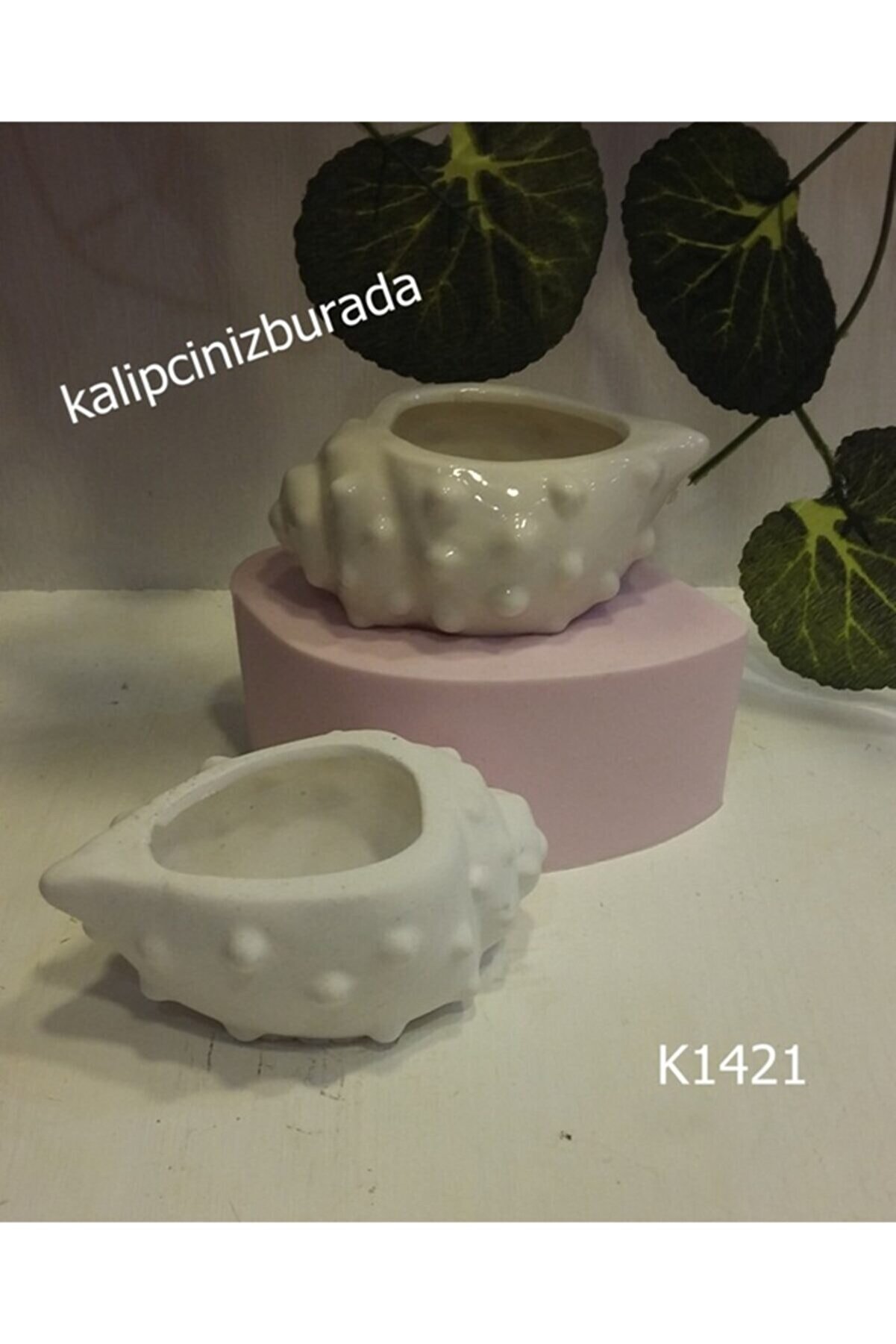 Kalıpcınızburada Mi̇dye Saksı - 4 Si̇li̇kon Kalıp