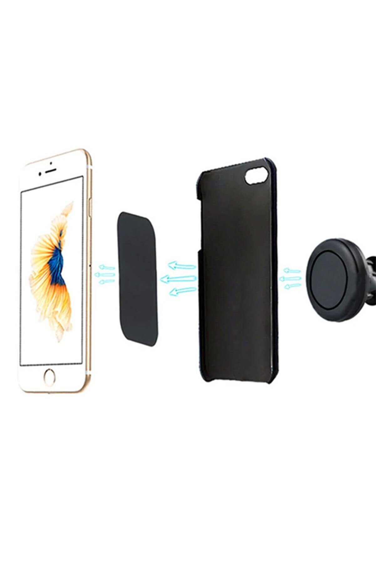 360 Donerli̇ Mıknatıslı Cep Telefonu Araç Tutucu