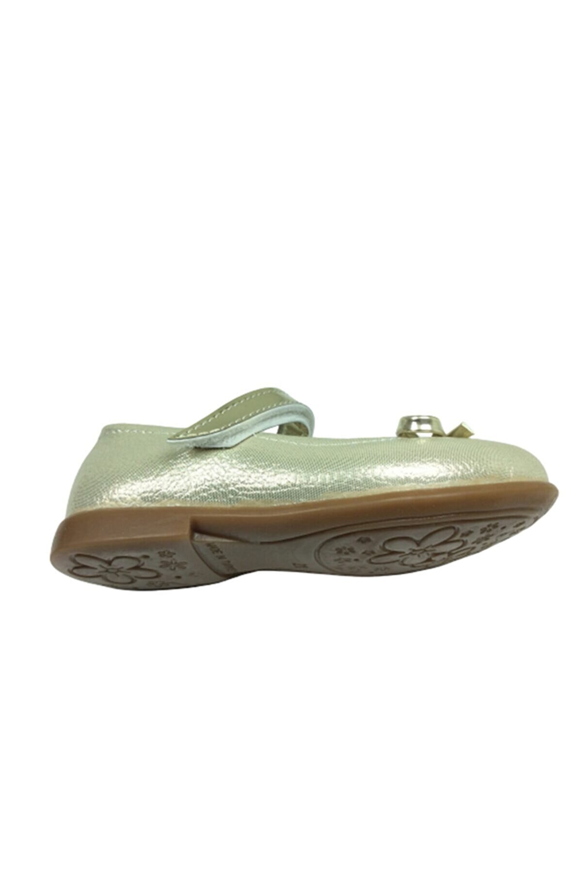 Ortopedi̇ka Bebe Babet Dore Parlak Kız Çocuk Ayakkabı Cırtlı Içi̇ Deri̇