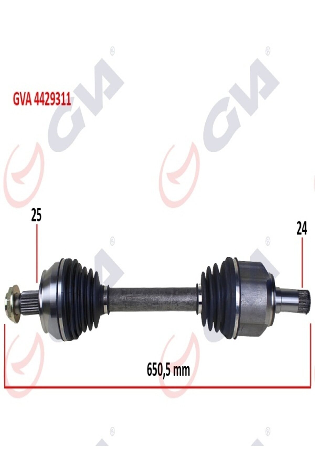 GVA 4429311 Komple Aks Ön Sol Egea 1.3 Mjt Mt 15- Iç Aks Kafalı