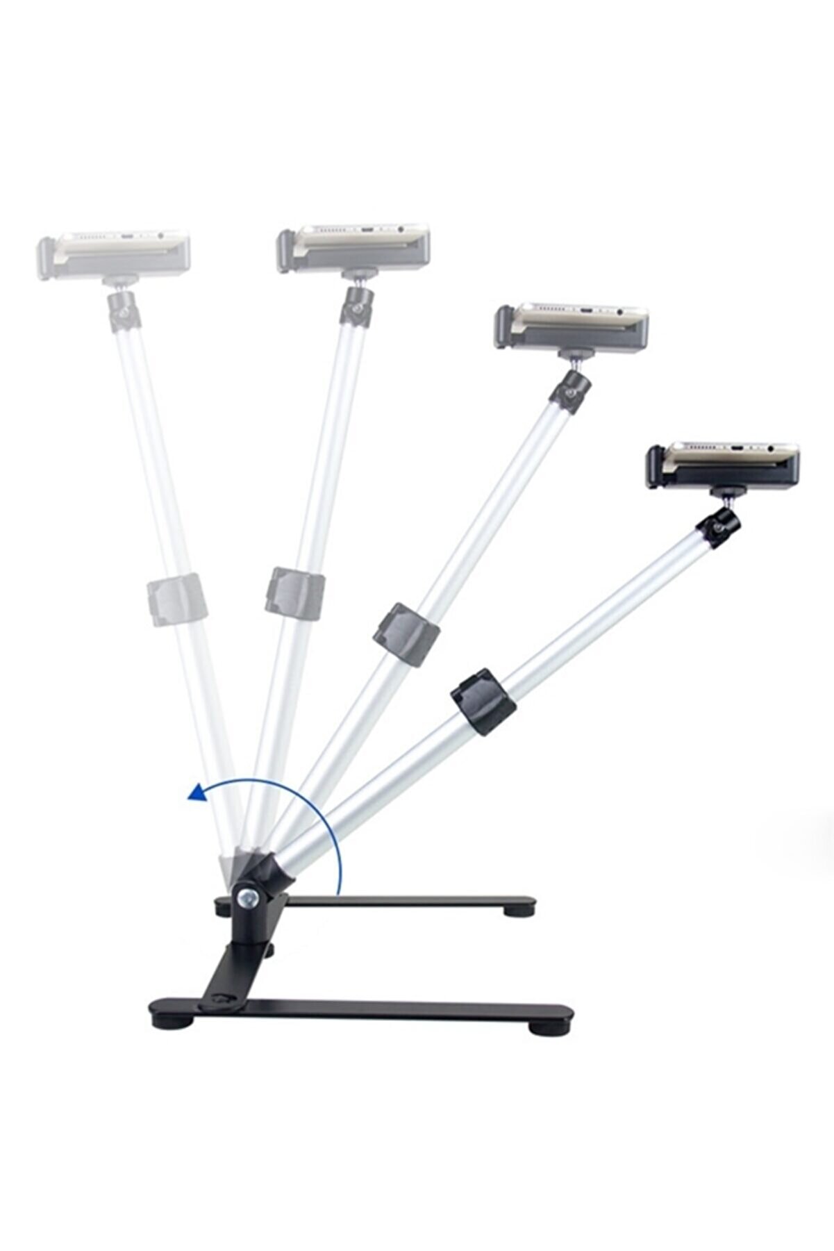 Ergonomi̇k Cep Telefonu Ve Kamera Tri̇podu Tel Tutucu Stant (45Cm)