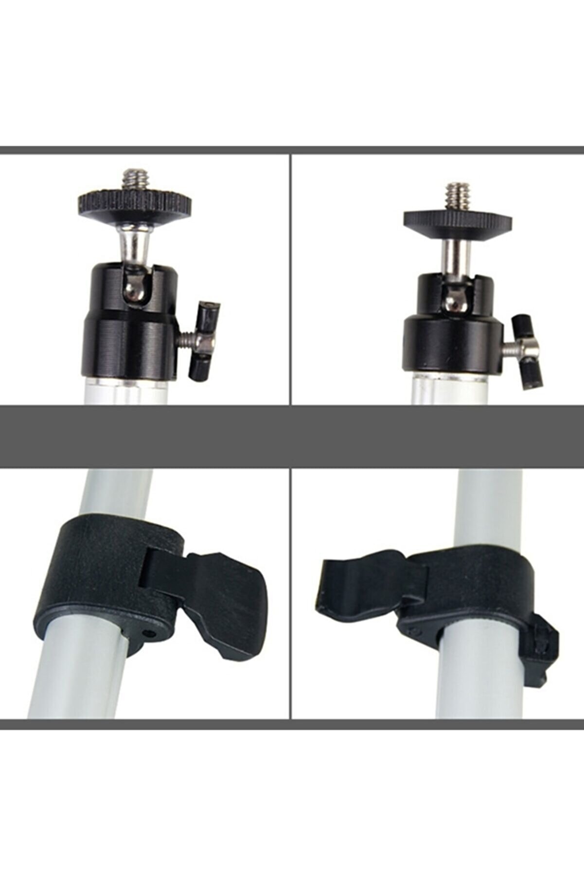 Ergonomi̇k Cep Telefonu Ve Kamera Tri̇podu Tel Tutucu Stant (45Cm)