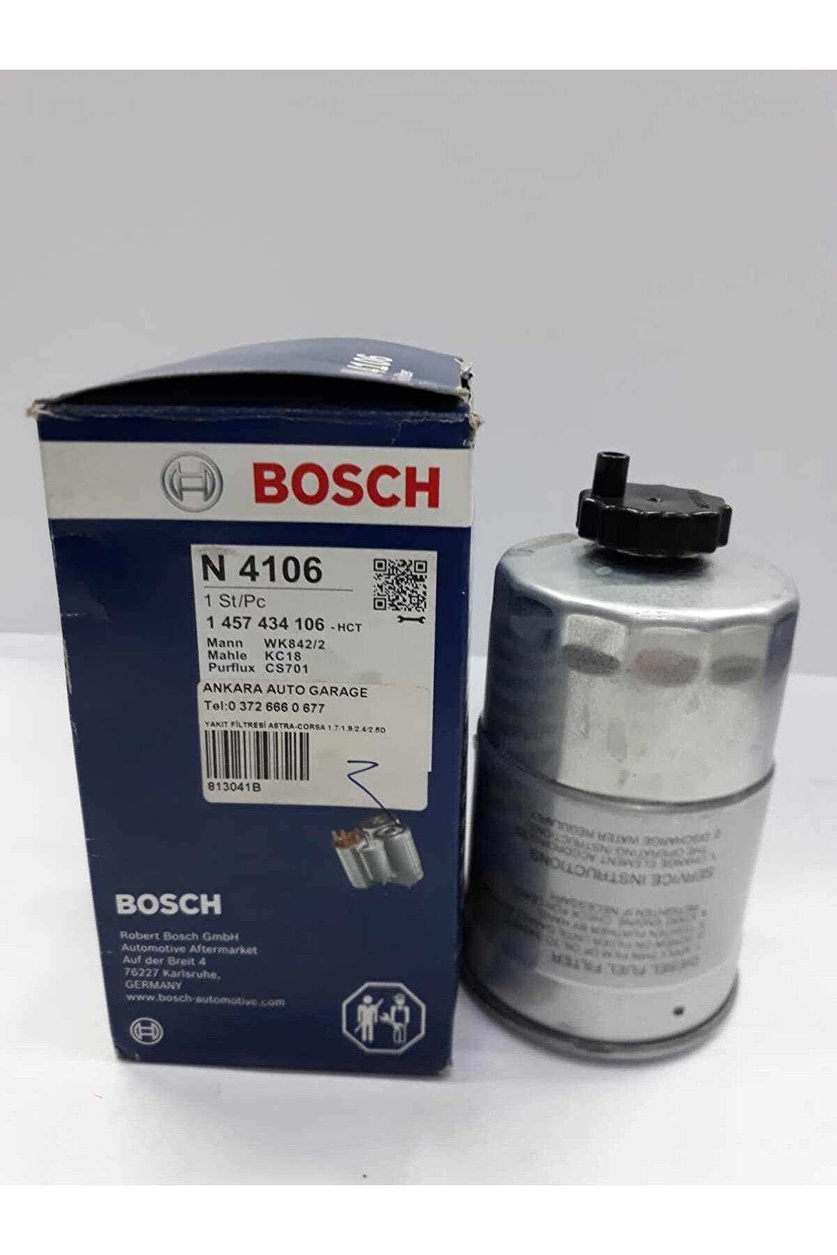 Bosch Yakıt Filtresi Ducato Jumper Marea 1.9 Tdı 1y 1z 3d 1457434106
