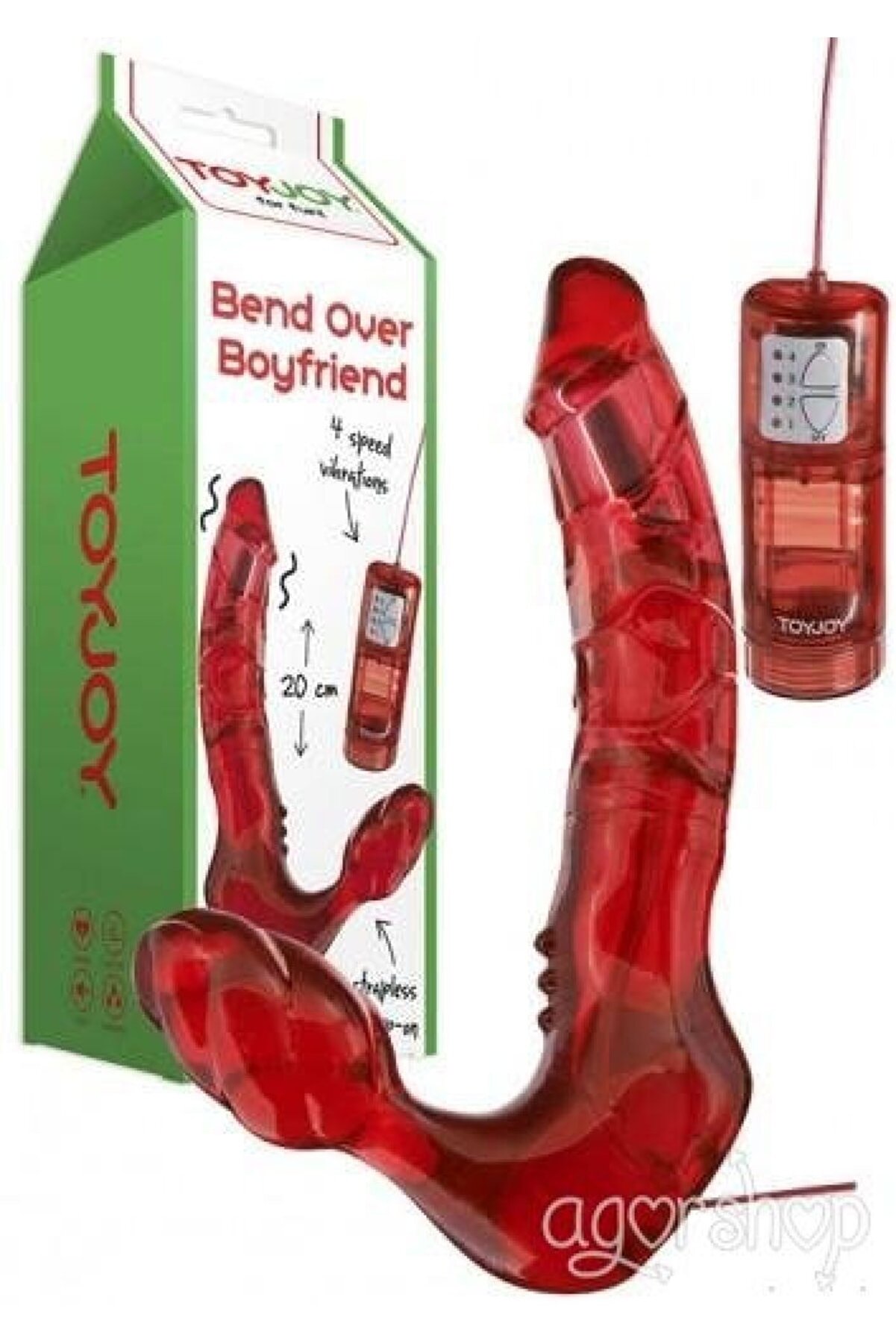 Meyrabest Kullanmı Kolay Toy Joy Ti̇treşi̇mli̇ Double Di̇ldo-V605