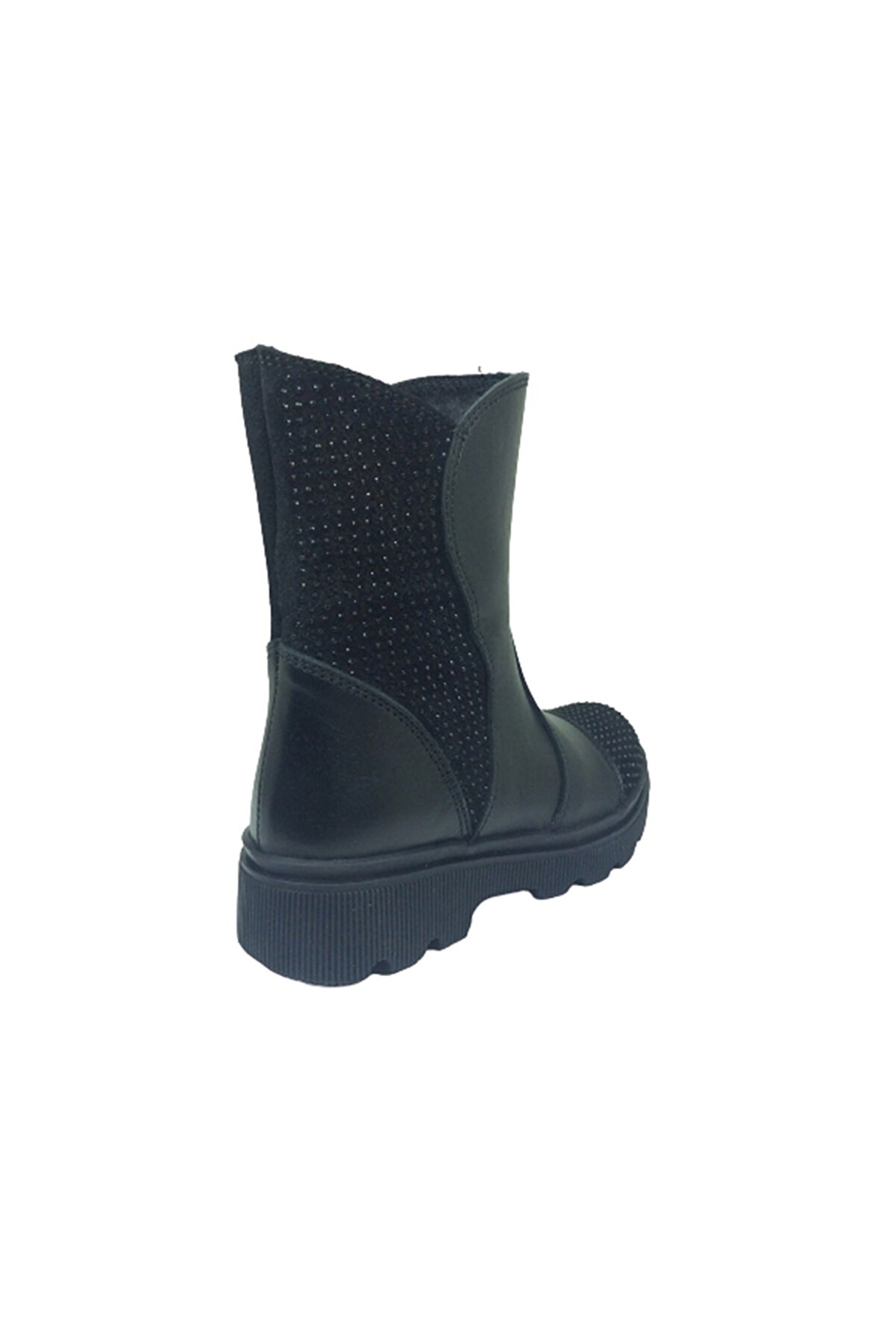 Ortopedi̇ka Loli̇ta Pati̇k Kız Çocuk Bot Si̇yah Taşlı % 100 Deri̇ Anatomi̇k