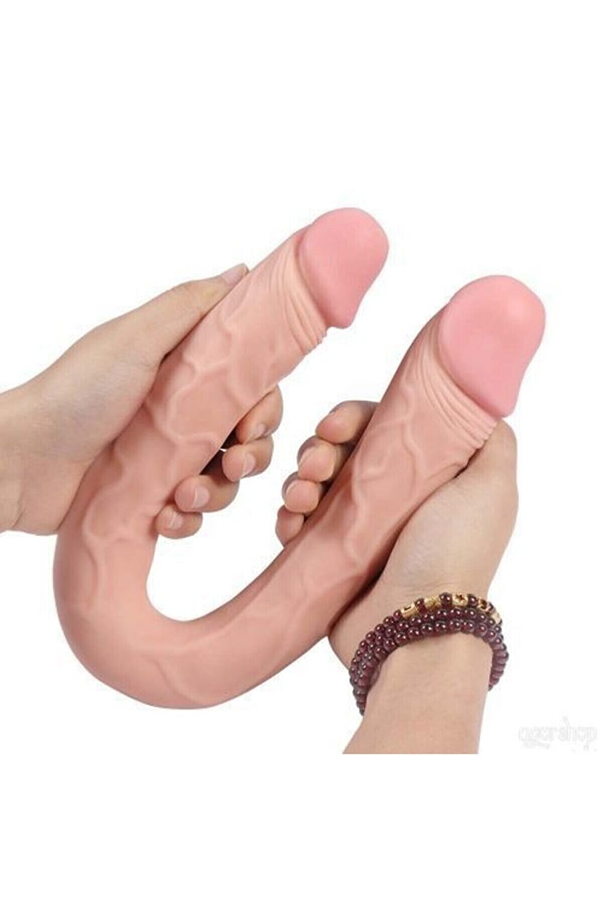 Meyrabest Blake U-Shape Ger&ccedil;ek&ccedil;i̇ &Ccedil;i̇ft Başlı Reali̇sti̇k Peni̇s