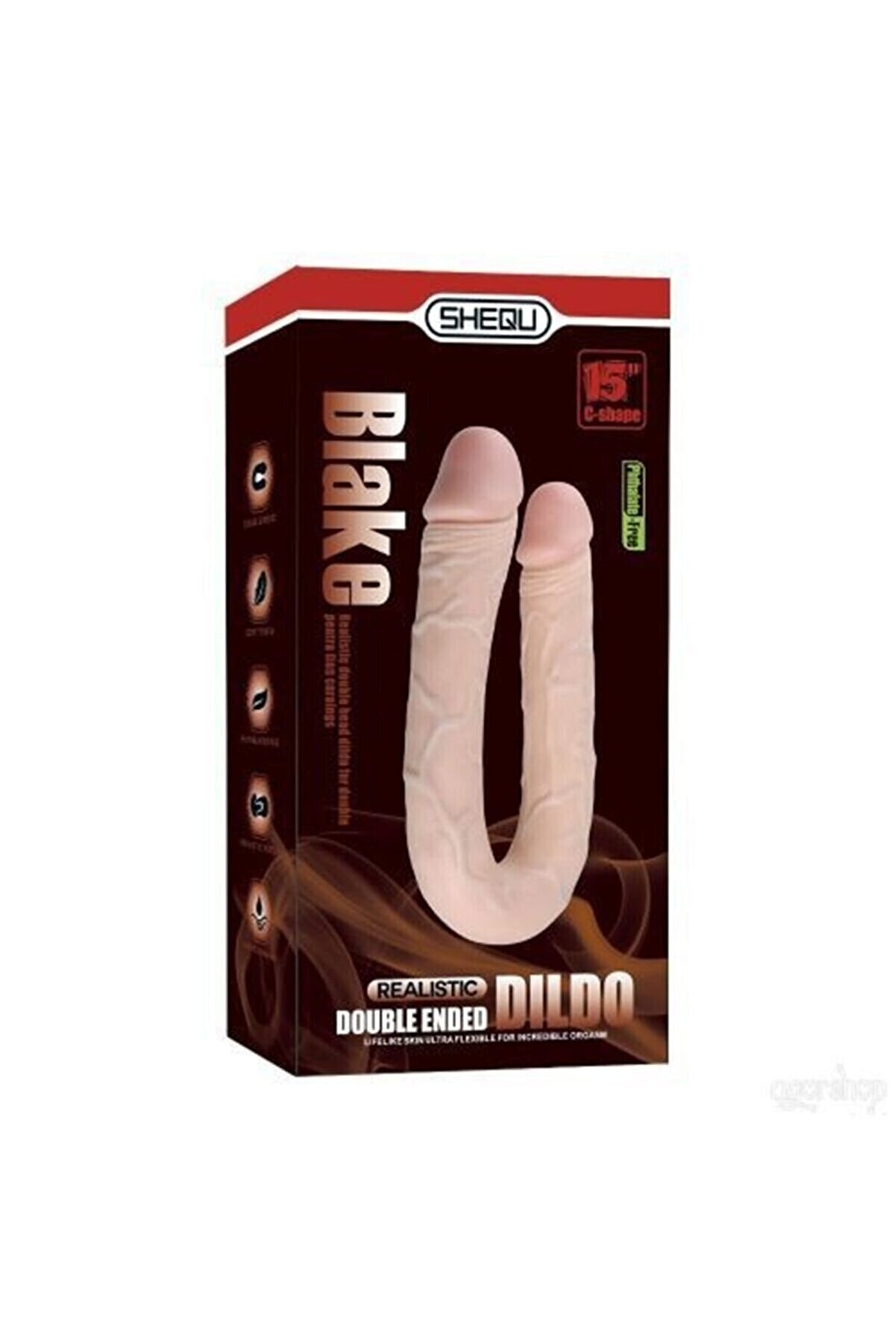 Meyrabest Blake U-Shape Ger&ccedil;ek&ccedil;i̇ &Ccedil;i̇ft Başlı Reali̇sti̇k Peni̇s