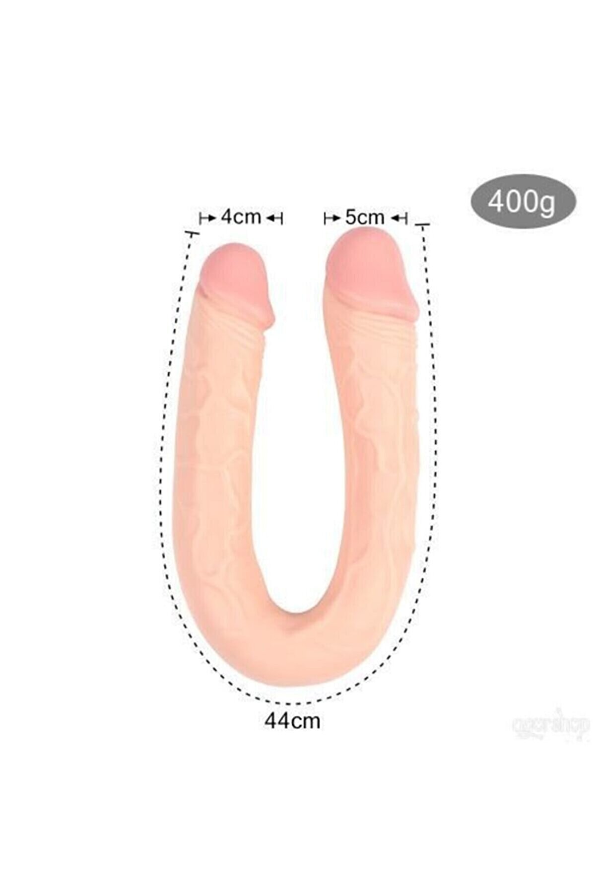 Meyrabest Blake U-Shape Ger&ccedil;ek&ccedil;i̇ &Ccedil;i̇ft Başlı Reali̇sti̇k Peni̇s