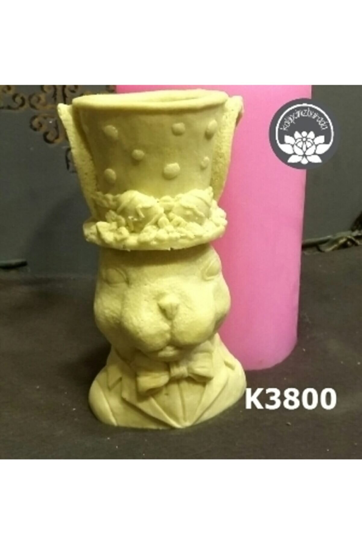 Kalıpcınızburada Tavşan Saksı -2 Si̇li̇kon Kalıp