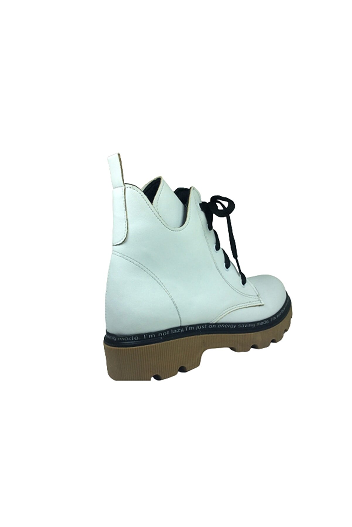 Ortopedi̇kal Fi̇let Kız Çocuk Bot Beyaz Mat Bağcıklı Yanı Fermuarlı