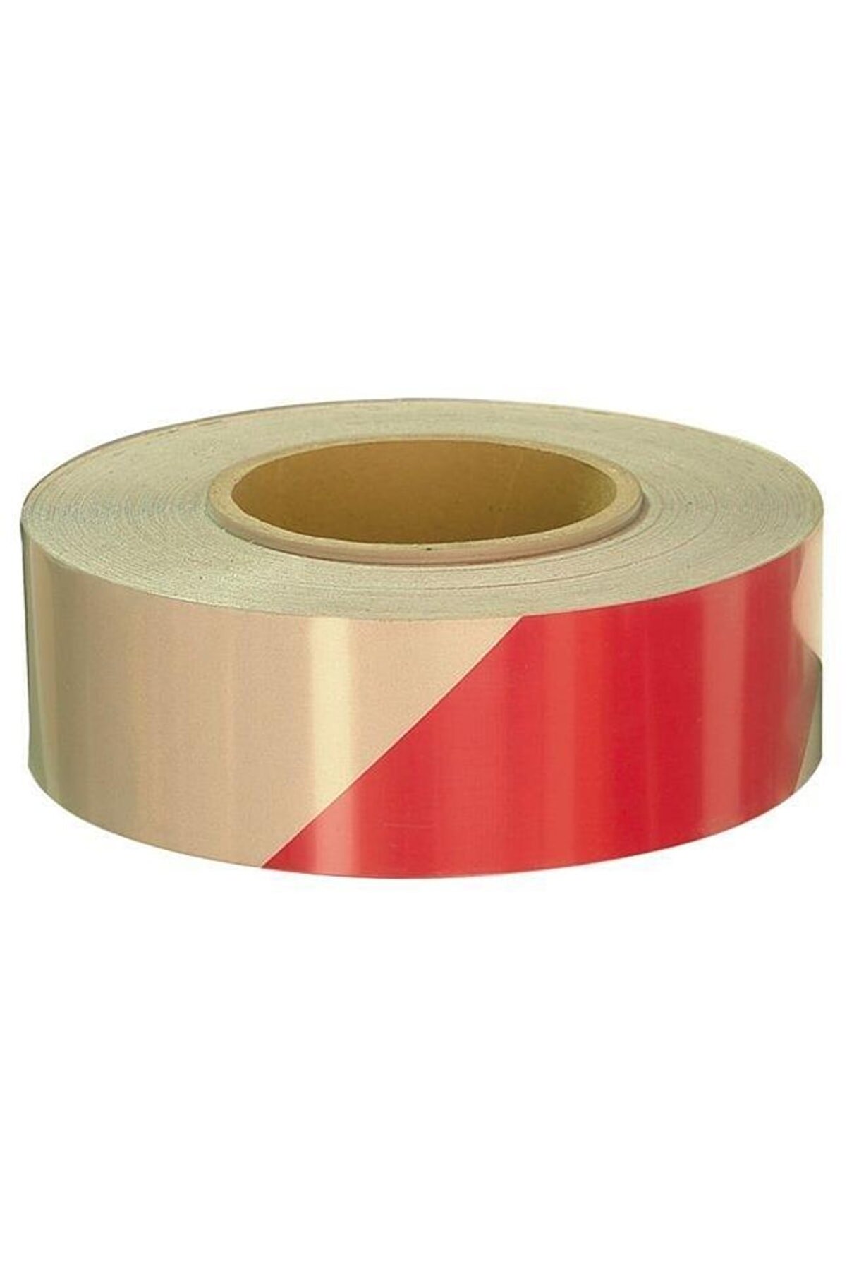 evimdeyokyok Kırmızı-beyaz Reflektif Bant 50mm X 46mt Tdrtr