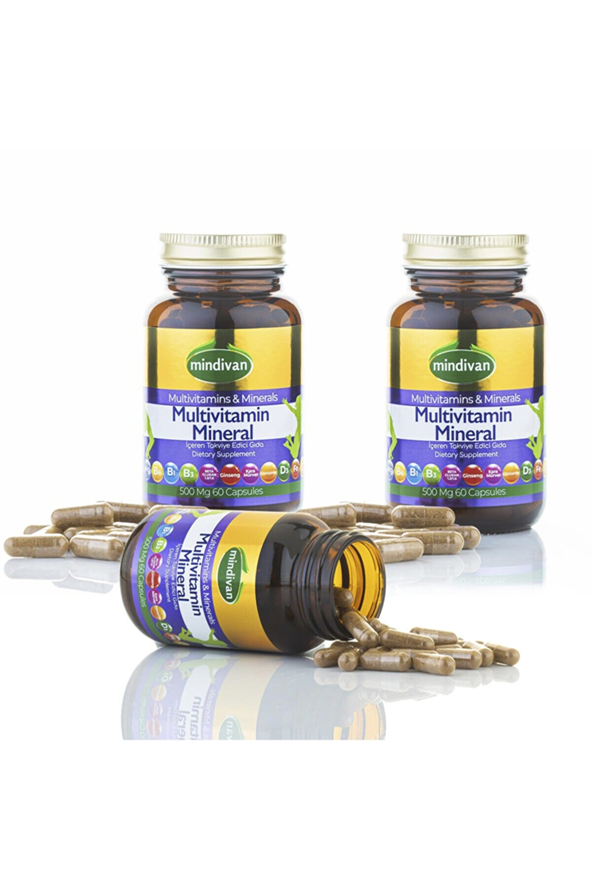 Mindivan Multivitamin Mineral Kapsül X3 Adet