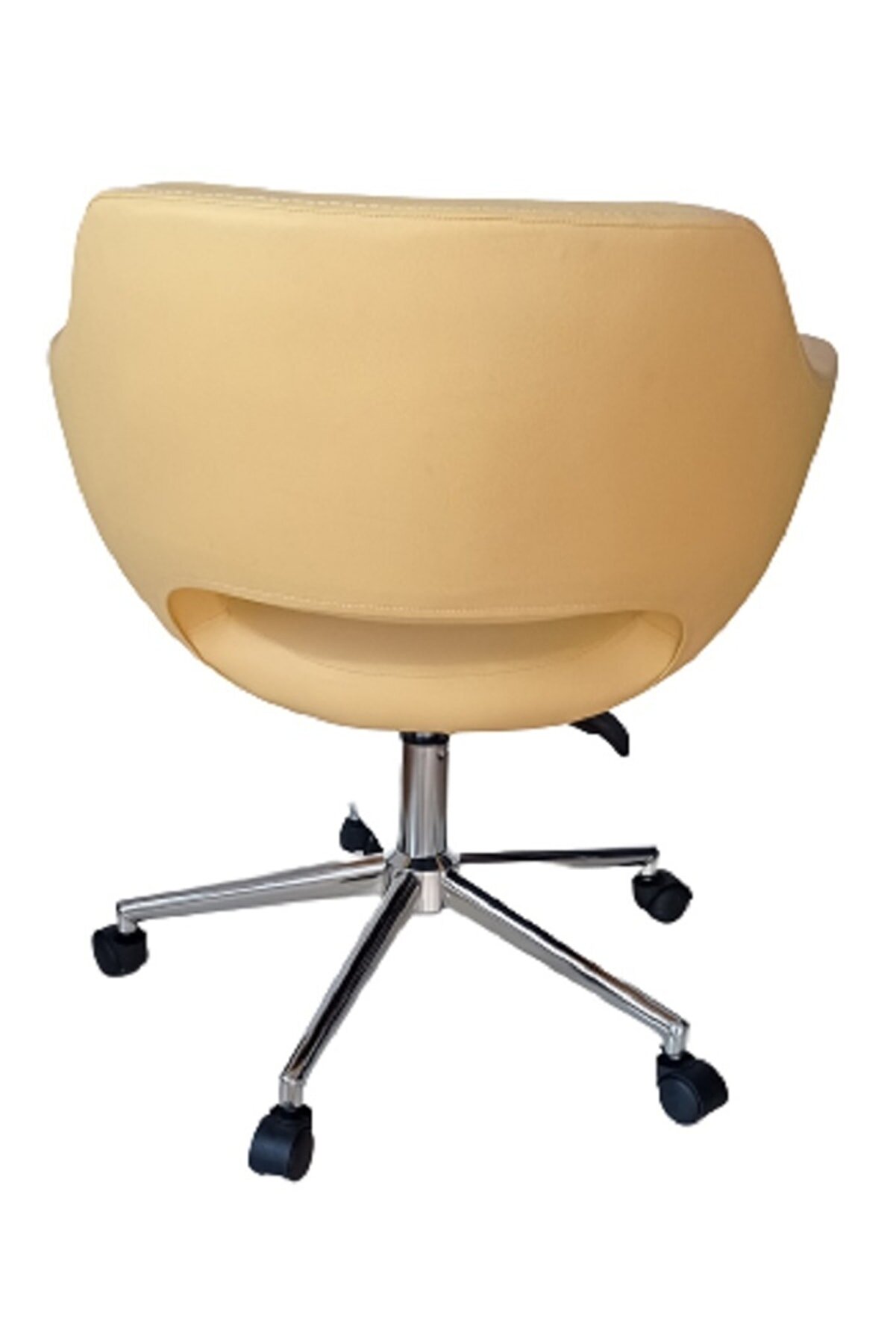 Kamusalmarket Büro Koltuğu Çalışma Sandalyesi̇ Döküm Süngerli̇ Krom Yıldız Ayaklı